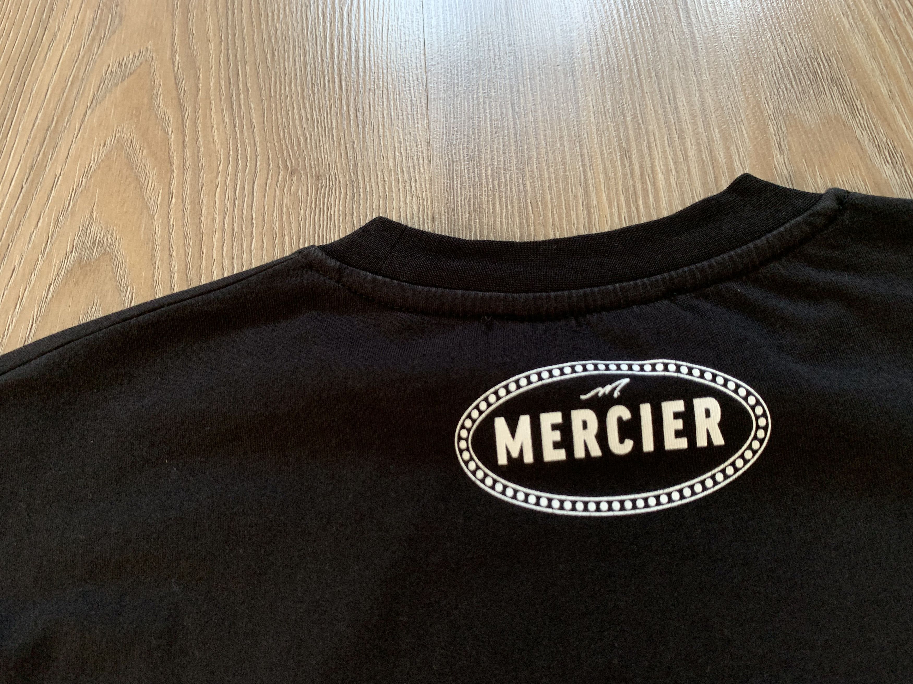 Baume & Mercier Mercier Mens Cotton Black Embroidered Big Logo T Shirt Size US L / EU 52-54 / 3 - 7 Thumbnail