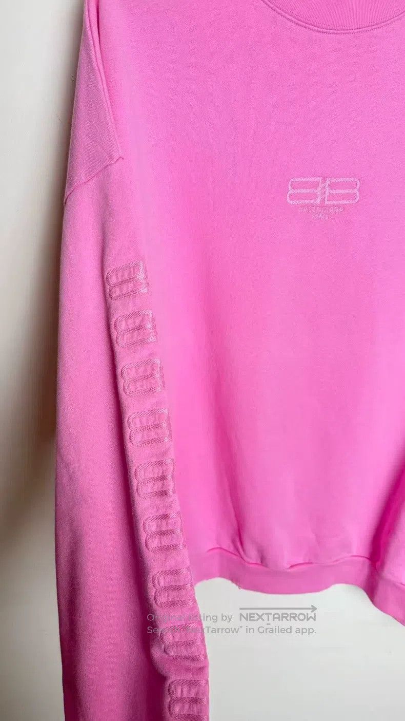 Balenciaga Balenciaga Round neck loose long sleeve lettering print sw Size L / US 10 / IT 46 - 4 Thumbnail