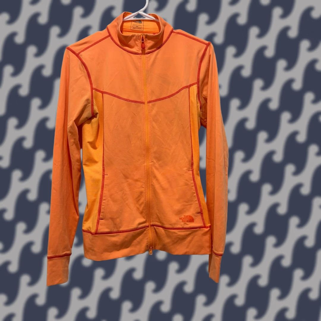 The North Face The North Face Womens Orange Athletic Track Jacket Mock Neck Medium Size M / US 6-8 / IT 42-44 - 1 Thumbnail