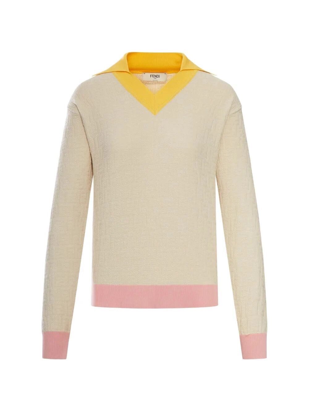 Fendi `Color Block FF` Sweater Size M / US 6-8 / IT 42-44 - 1 Thumbnail