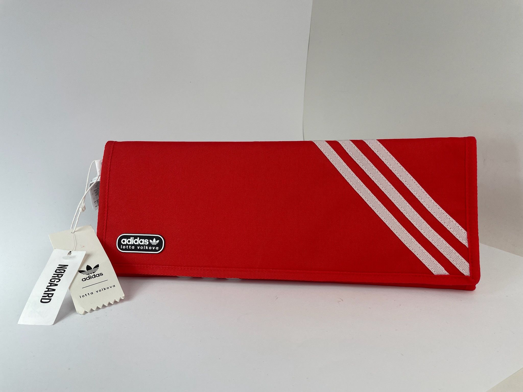 Adidas BNWT LOTTA VOLKOVA Red Trefoil 3 Fold Clutch Size ONE SIZE - 1 Thumbnail