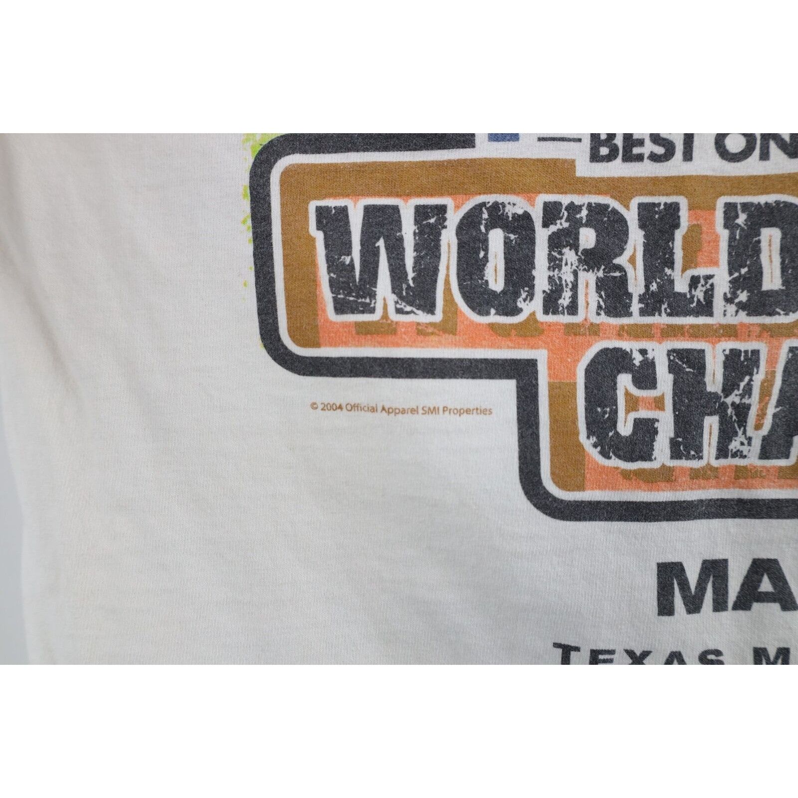 Vintage Vintage Y2K 2004 Texas Motor Speedway Dirt Racing T-Shirt Size US XL / EU 56 / 4 - 10 Thumbnail