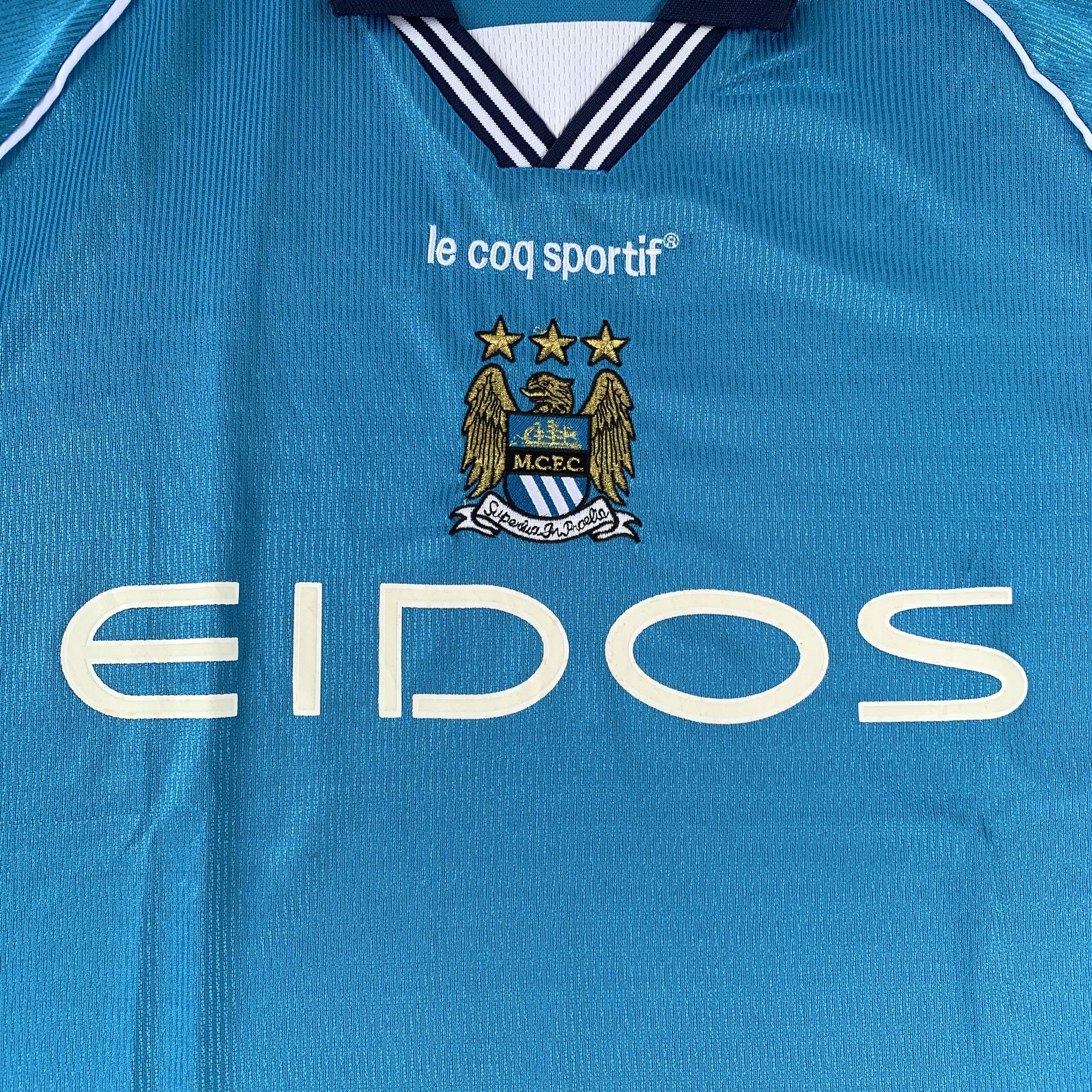 Le Coq Sportif VINTAGE LE COQ SPORTIF MANCHESTER CITY 1999-2001 HOME JERSEY Size US L / EU 52-54 / 3 - 3 Thumbnail