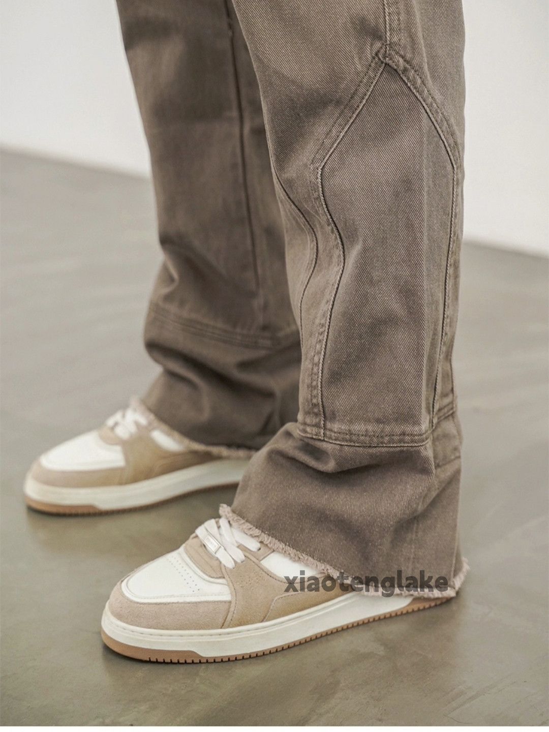 Designer × Japanese Brand × Vintage washed faded cleanfit yuppie bootcut patchwork pants Size US 30 / EU 46 - 4 Thumbnail