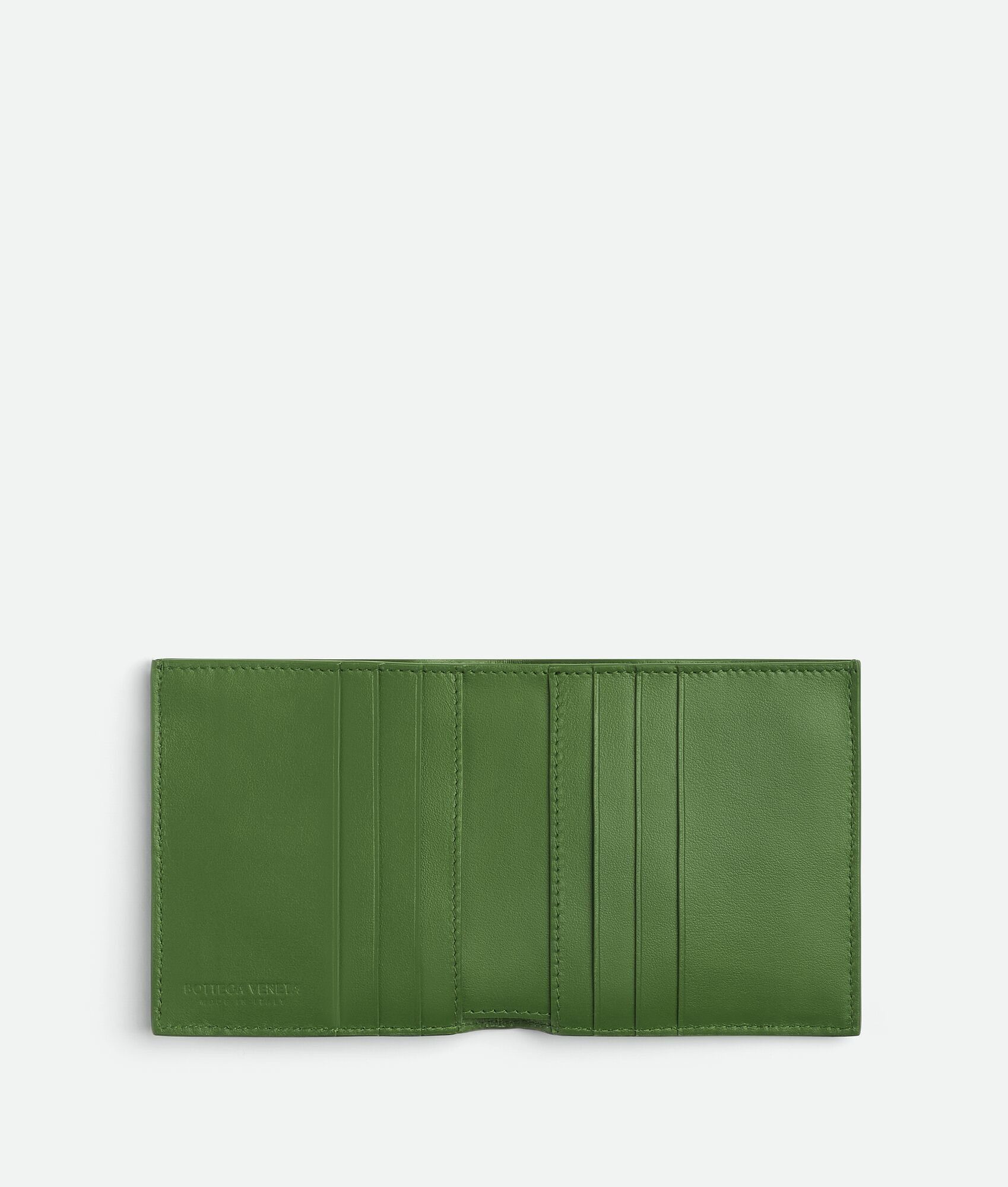 Bottega Veneta o1loc1c0325 Size: OS / 679847 Slim Bi-Fold Wallet in Green Size ONE SIZE - 3 Thumbnail