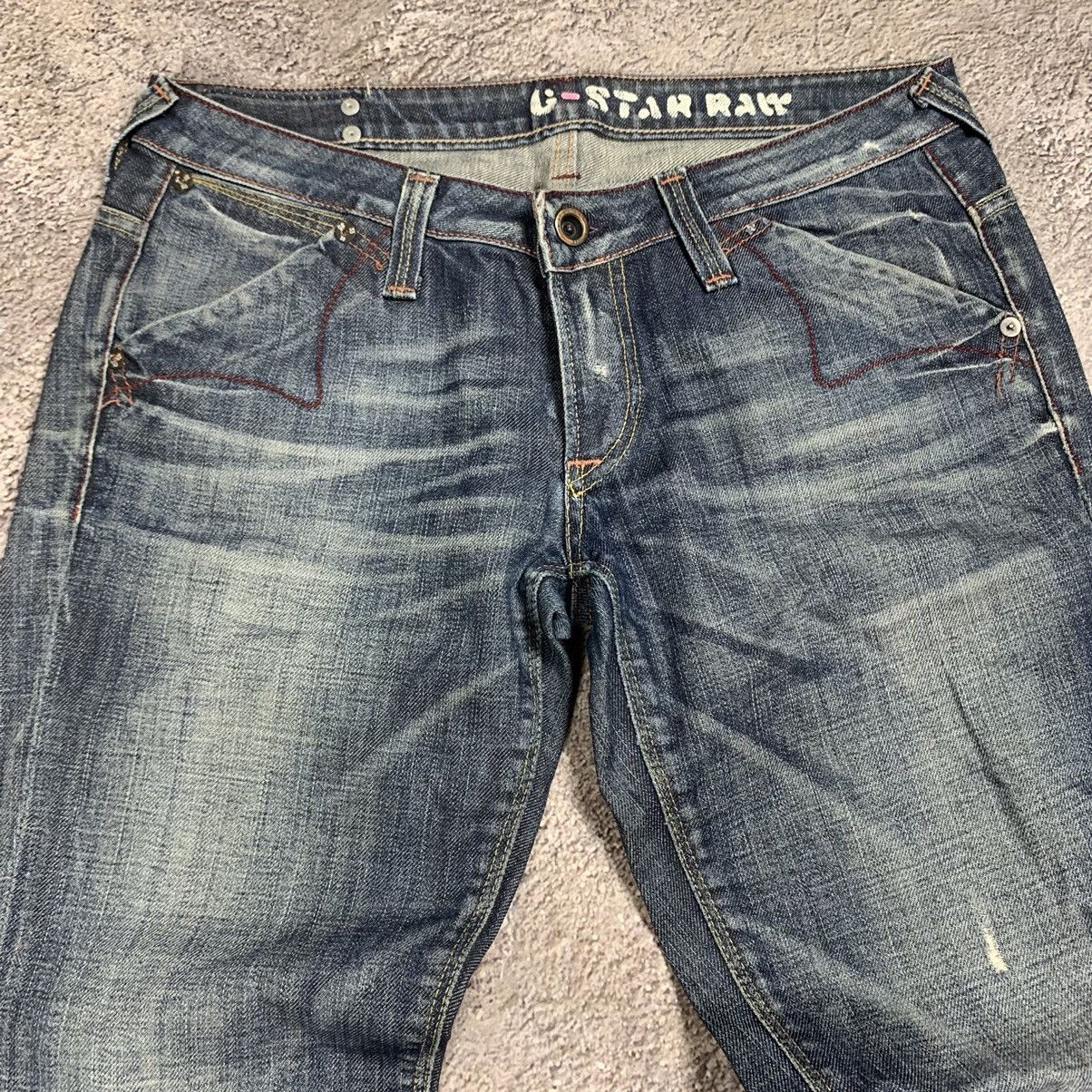 Vintage Vintage 90s Japan Distressed Low Rise Flared Jeans Grunge 31 Size US 31 - 3 Thumbnail