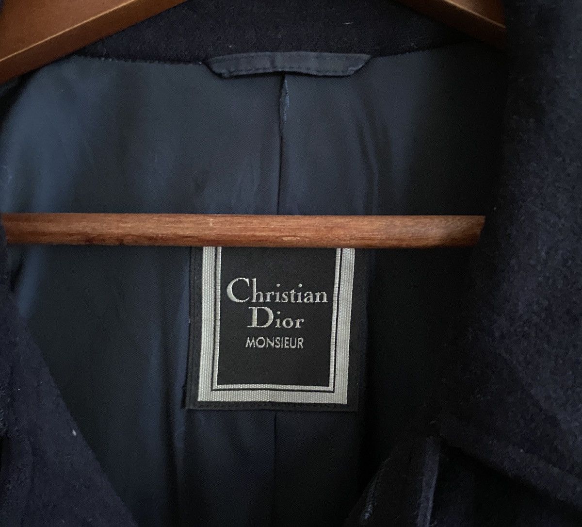 Christian Dior Monsieur Vintage Brand Christion Dior Wool Trench Coat 1990s Size US L / EU 52-54 / 3 - 8 Thumbnail