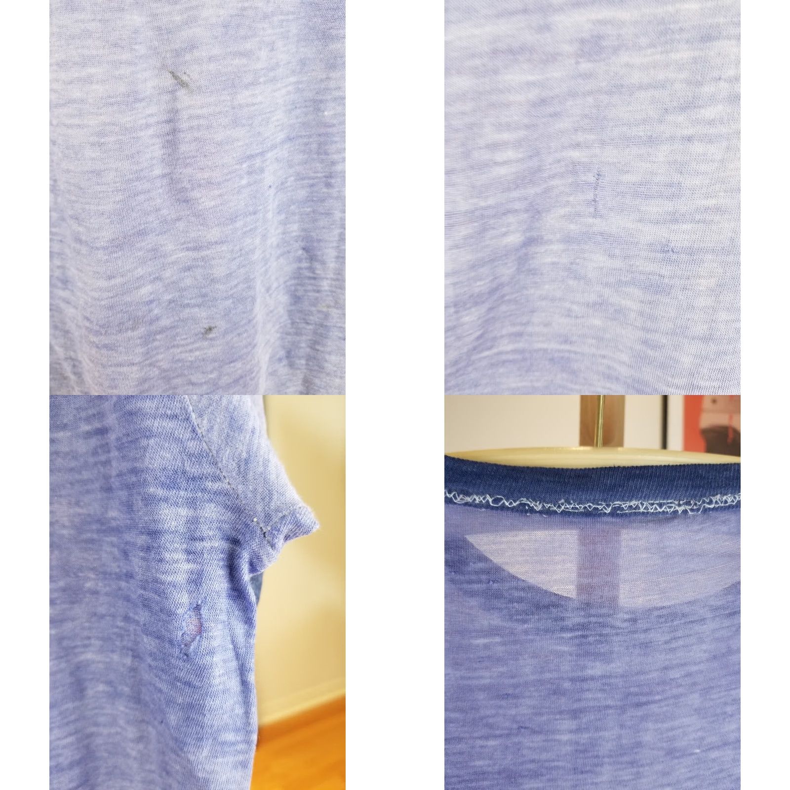 Vintage VINTAGE 80' CREDIT UNION BURN OUT SUPER PAPER THIN FADED RINGER T-SHIRT SZ LARGE Size US L / EU 52-54 / 3 - 8 Thumbnail