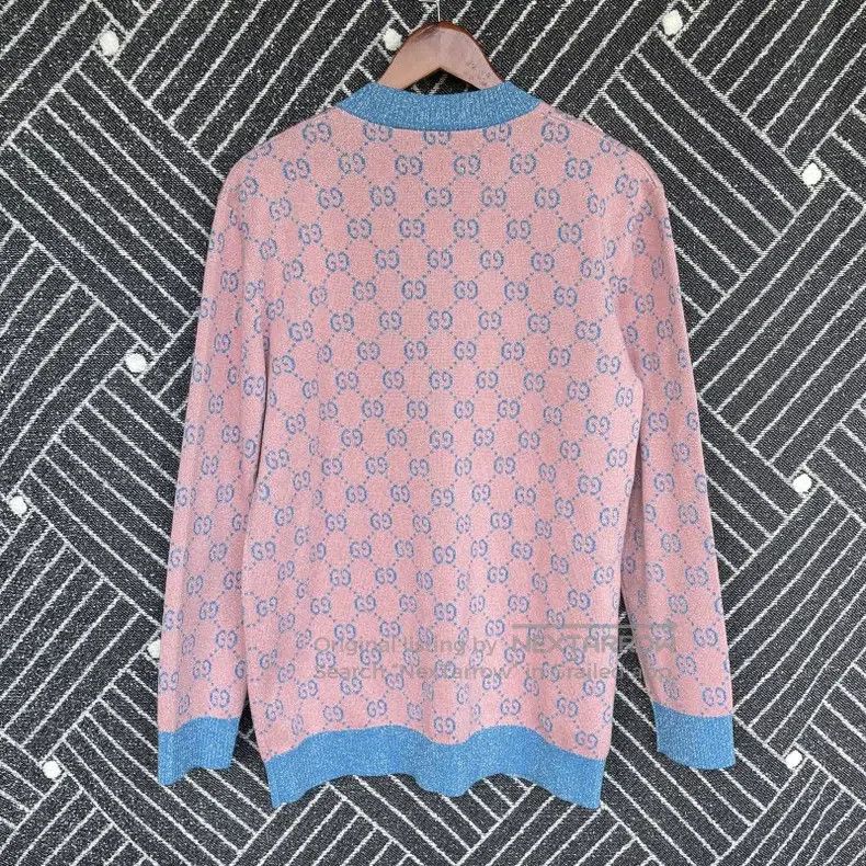 Gucci Gucci FW22 gg jacquard full print single-breasted knitwear Size S / US 4 / IT 40 - 2 Thumbnail