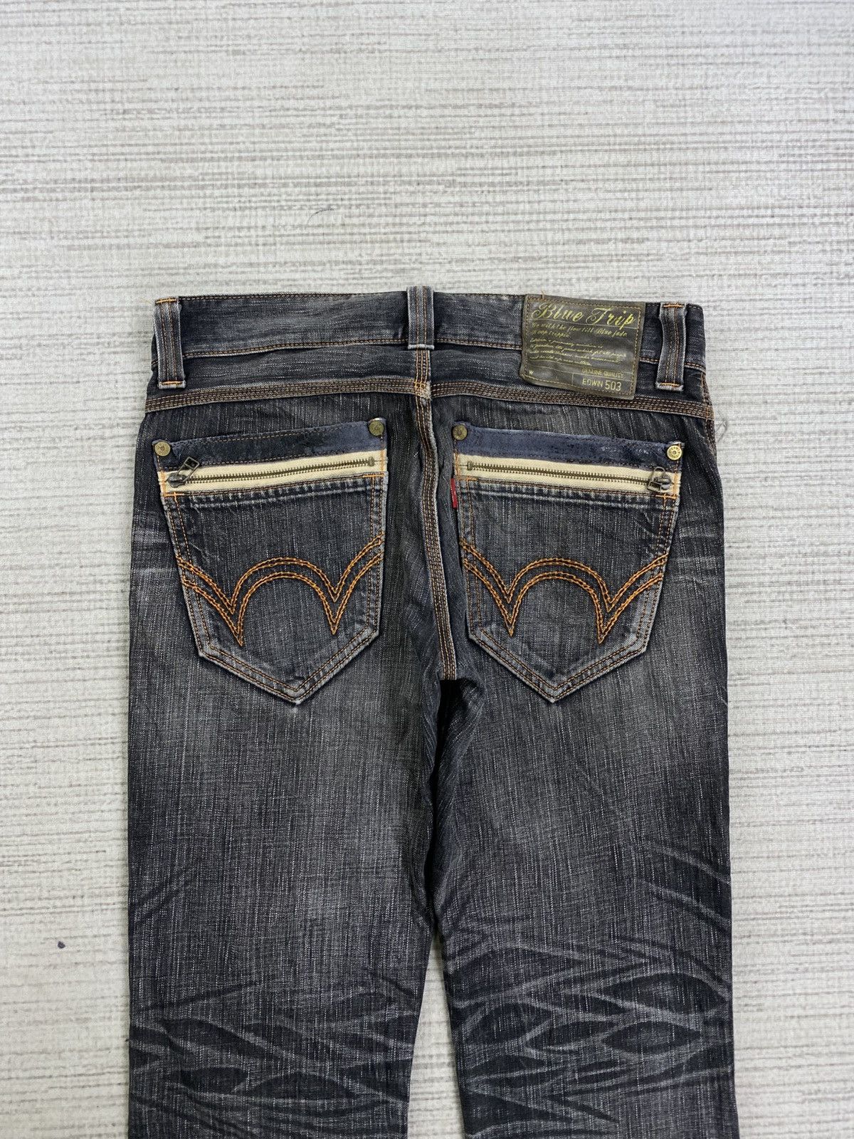 Edwin Vintage Edwin Flared Ash Grey Denim Jeans Size US 34 / EU 50 - 8 Thumbnail