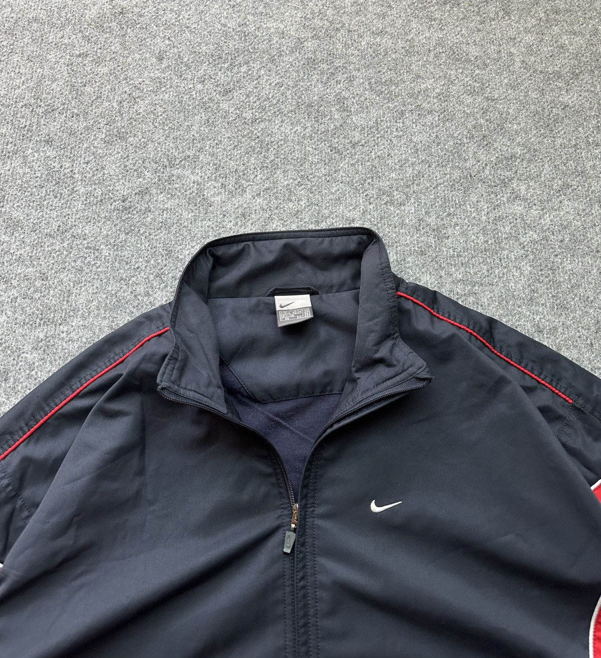 Nike Vintage zip track jacket Nike swoosh logo Size US XL / EU 56 / 4 - 4 Thumbnail