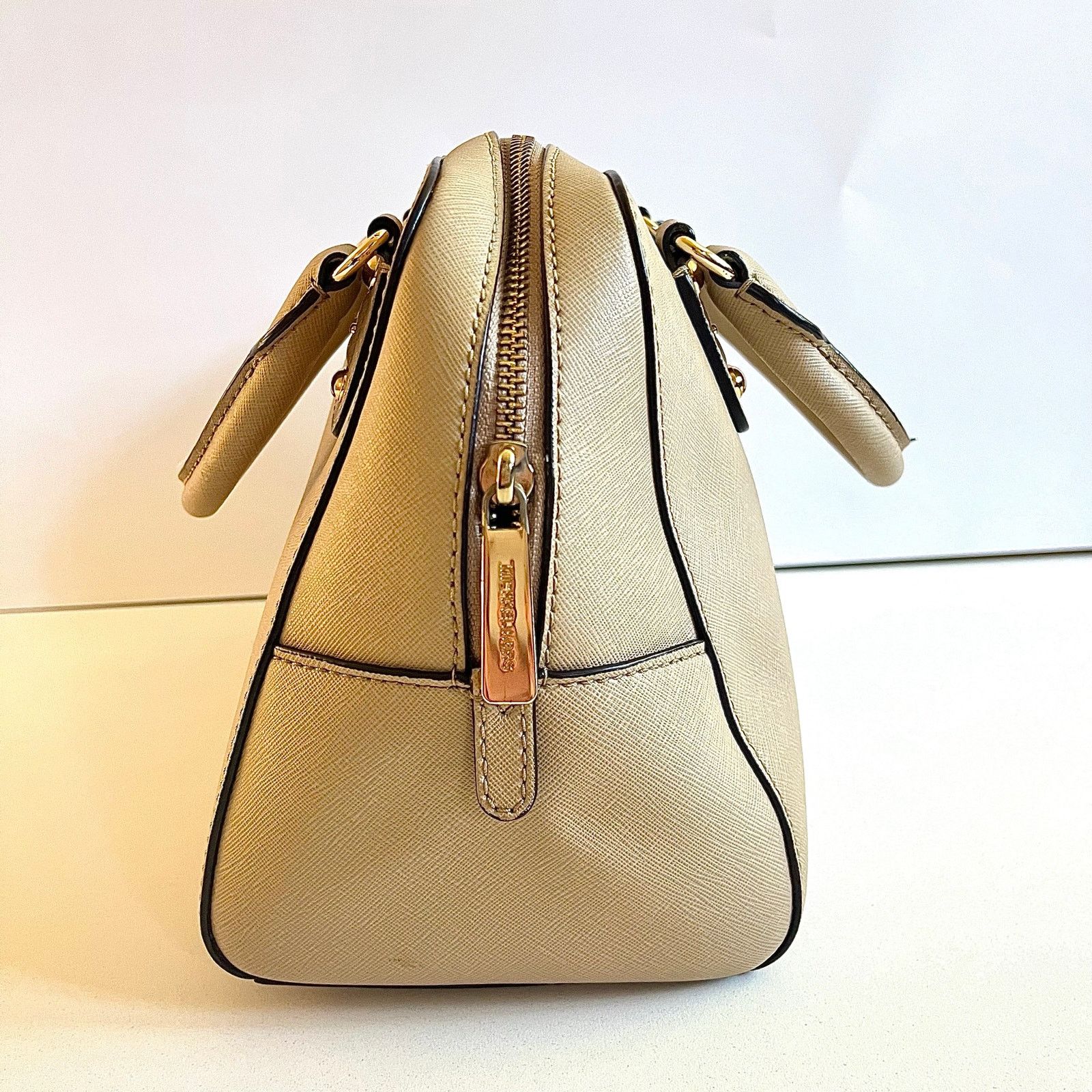 Michael Kors MICHAEL KORS Beige Leather Satchel Bag, Handheld Size ONE SIZE - 4 Thumbnail