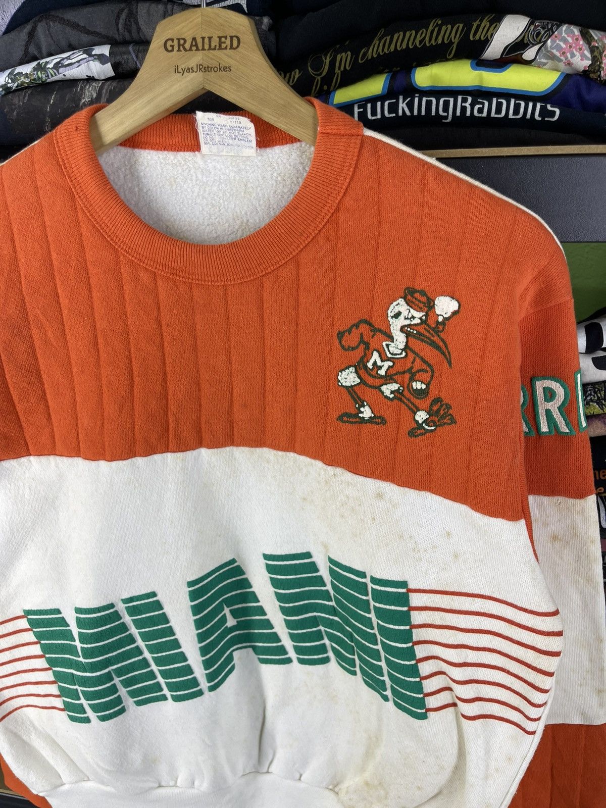 Chalk Line Vintage Miami Hurricanes Basketball Sweatshirt Size US S / EU 44-46 / 1 - 5 Thumbnail