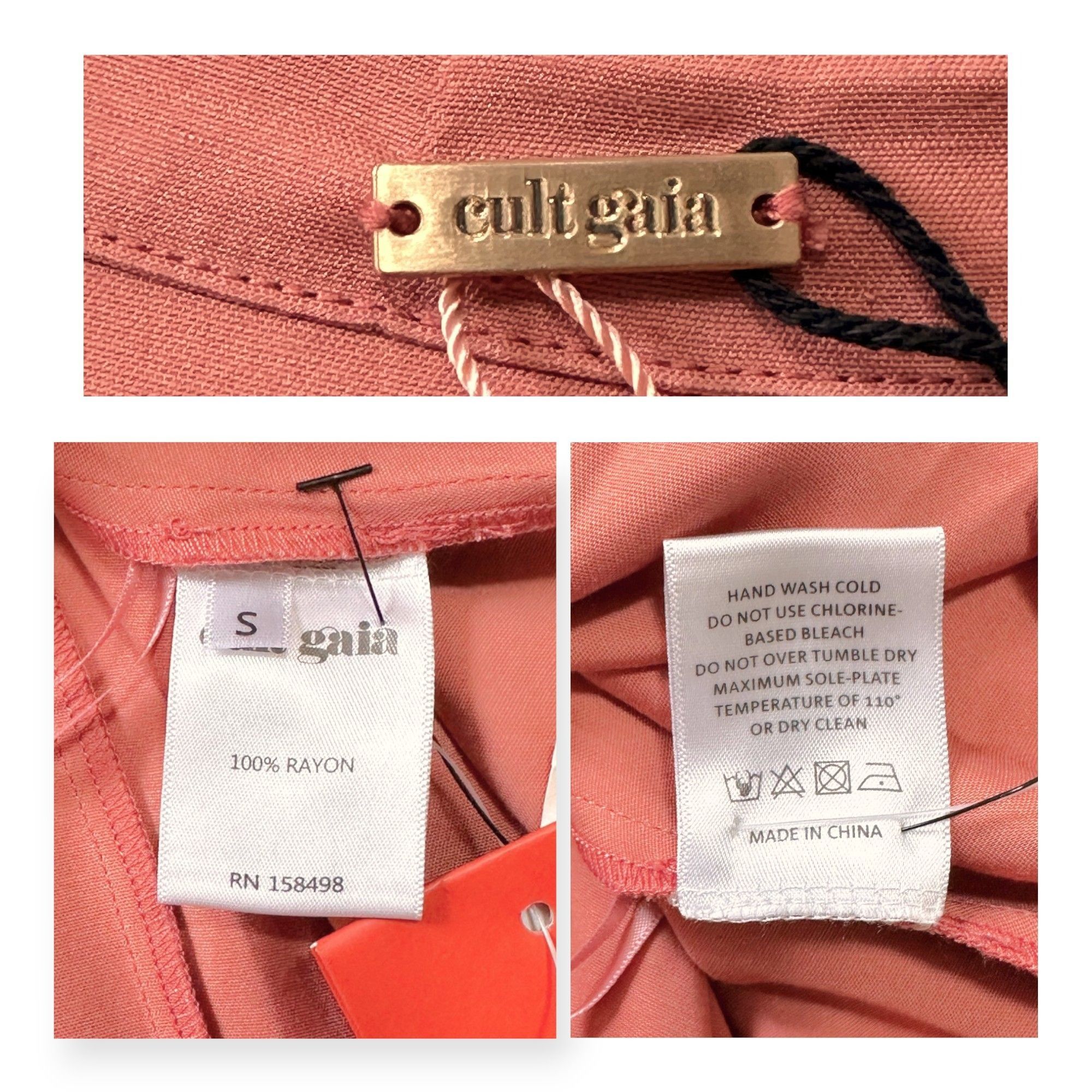 Cult Gaia Cult Gaia Lou button down, cut out dress, Color: Jaipur, Si Size S / US 4 / IT 40 - 4 Thumbnail