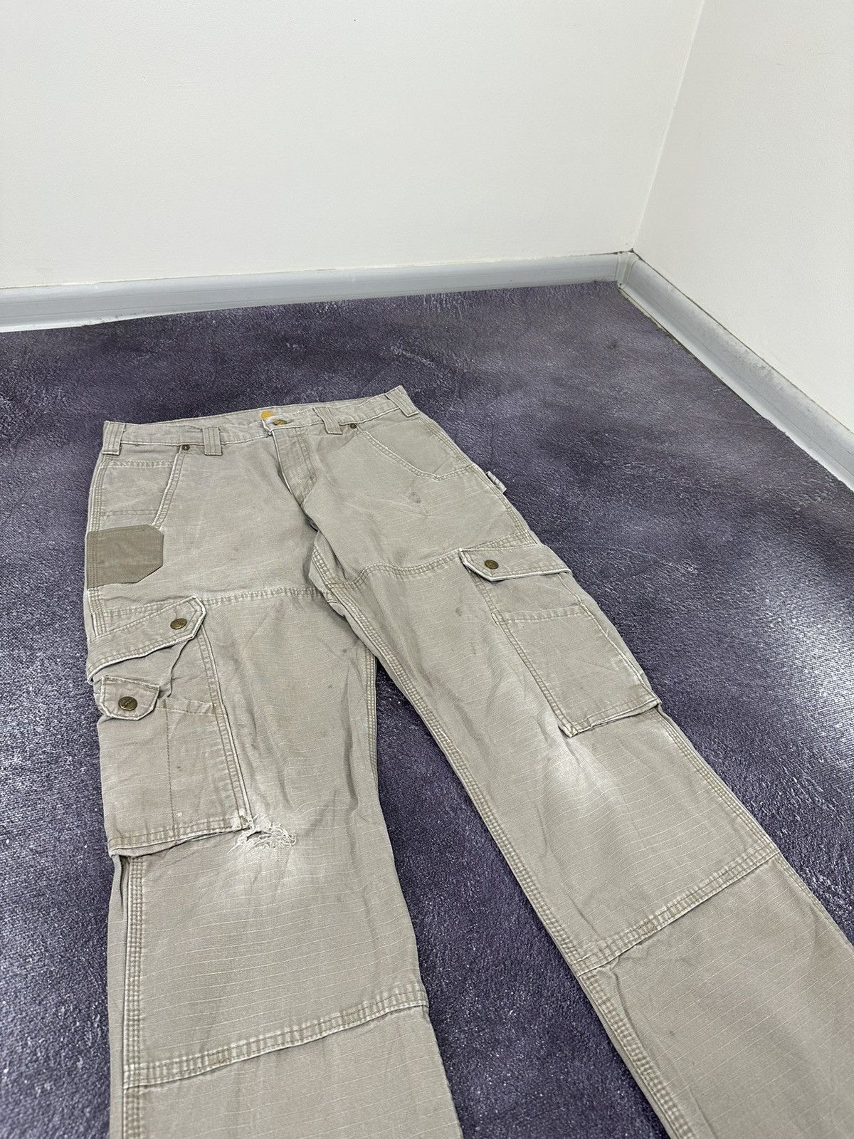 Carhartt Vintage Carhartt Double Knee Cargo Baggy Hype USA Work Pants Size US 32 / EU 48 - 12 Thumbnail