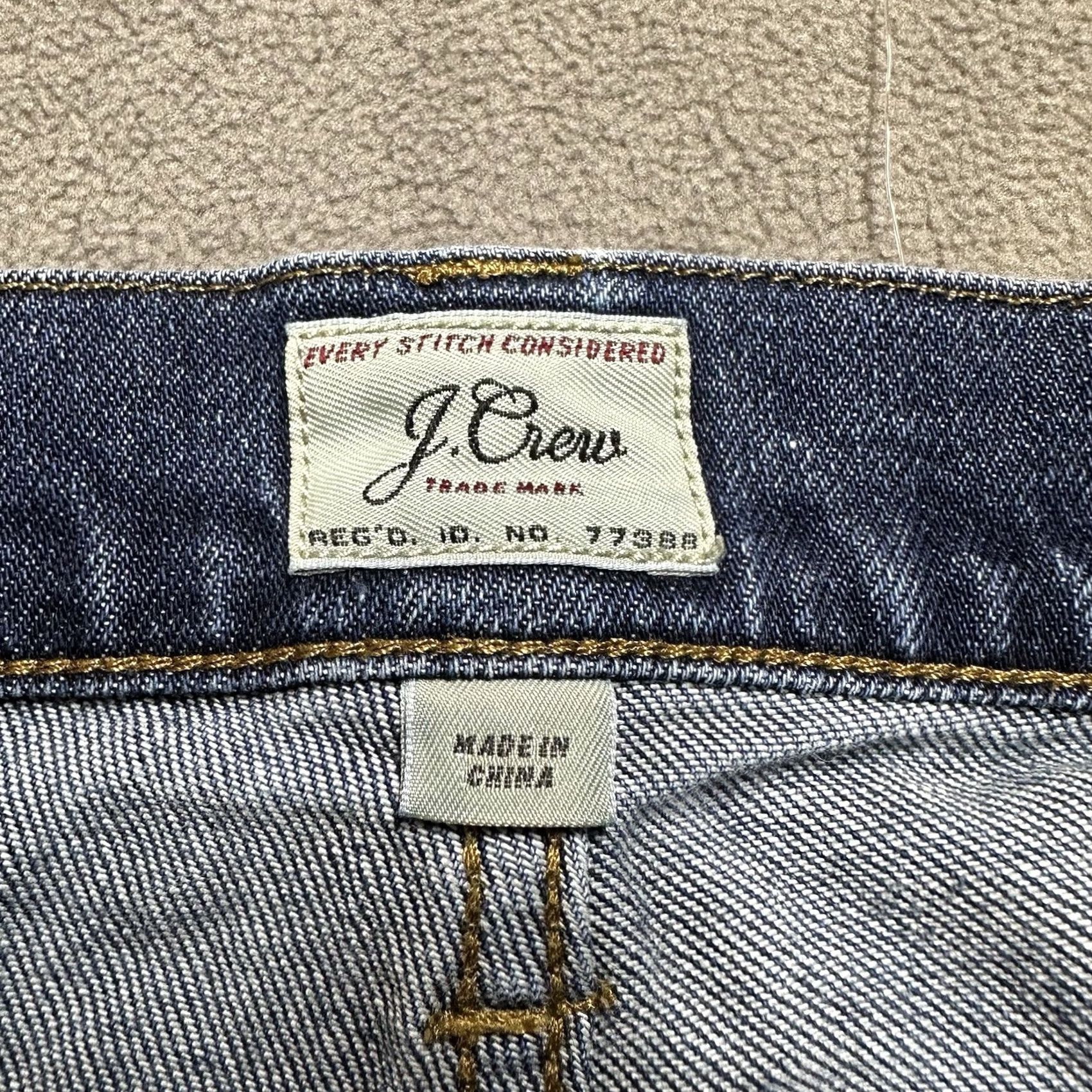 J.Crew J Crew Jeans Mens 484 Slim Fit 30x32 (31x30.5) Blue Japanese Kurabo Denim GUC Size US 32 / EU 48 - 3 Thumbnail