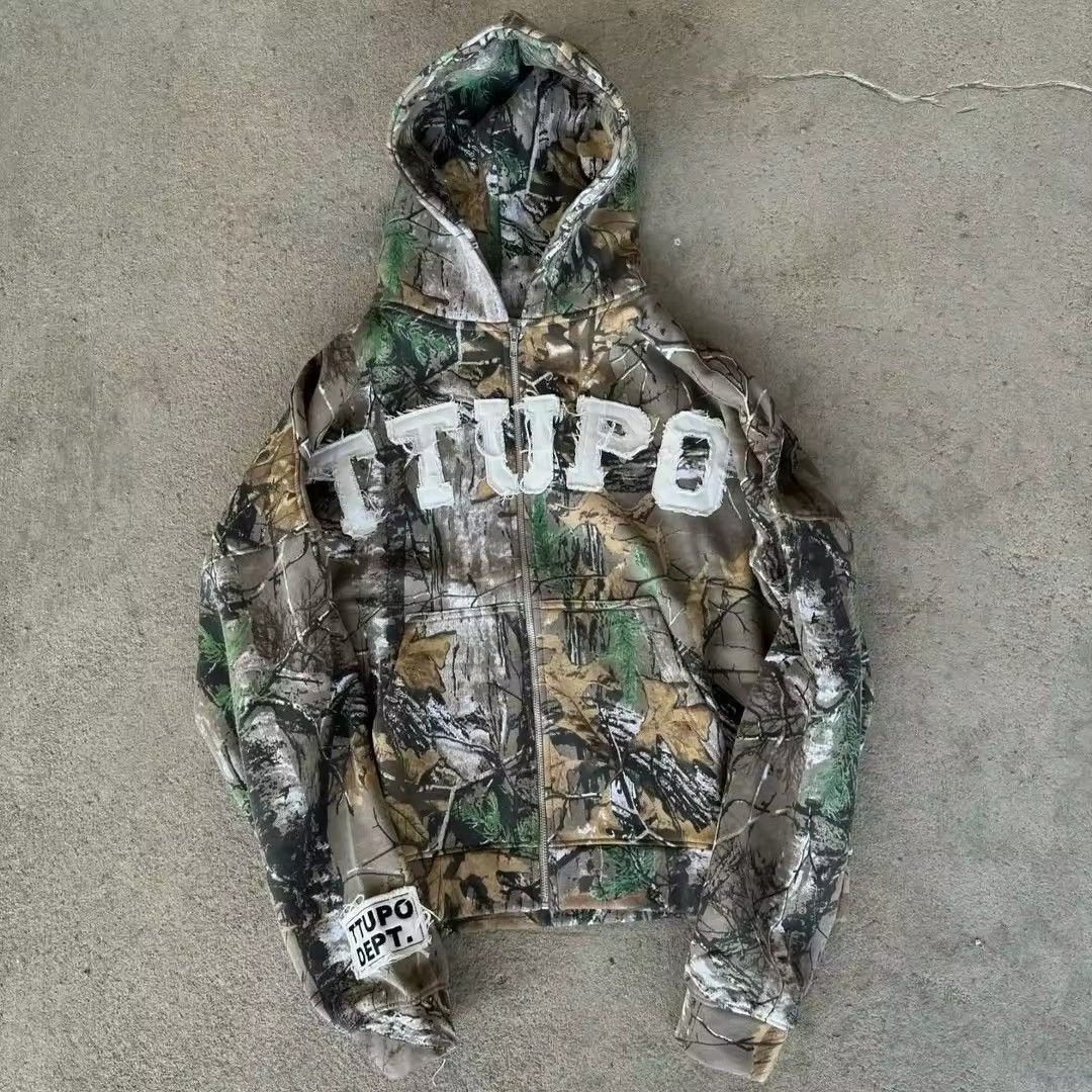 Other Letter Zipper Camo Hoodies Size US L / EU 52-54 / 3 - 1 Thumbnail