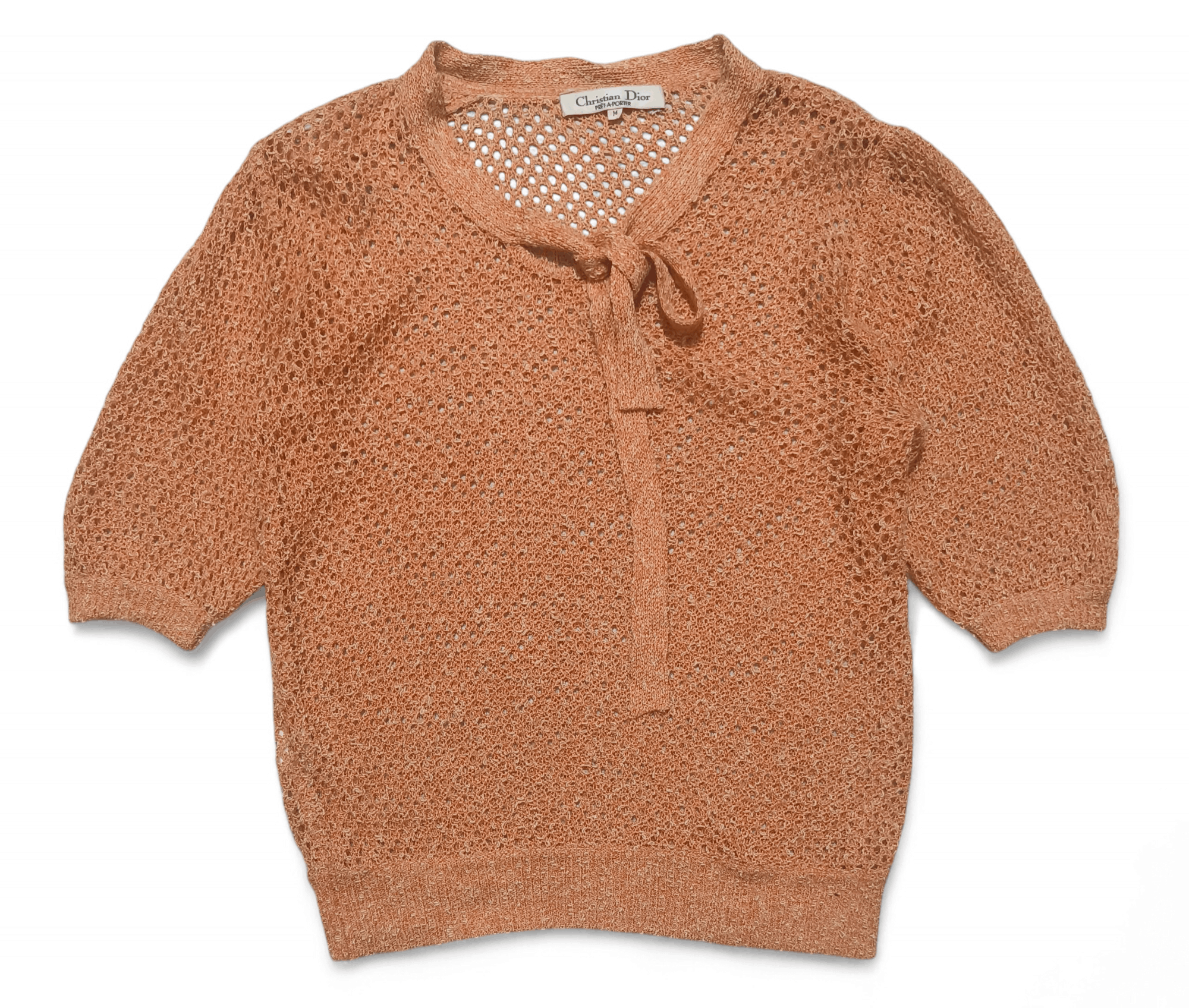 Christian Dior Monsieur Vintage Christian Dior Openwork Knitwear Transparent Sweater Size M / US 6-8 / IT 42-44 - 4 Thumbnail