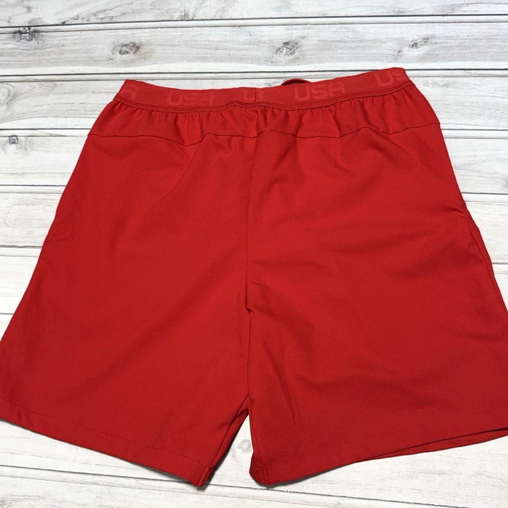 Nike Nike Shorts Mens XL Red USA Dri-Fit Flex Training Running 8" CQ4262-657 Size US 36 / EU 52 - 2 Thumbnail