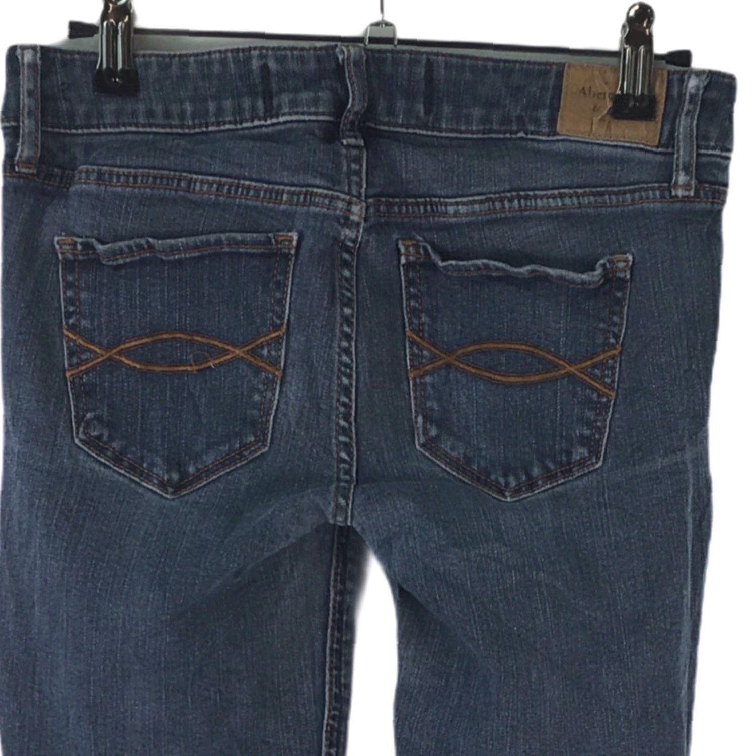 Abercrombie & Fitch Abercrombie & Fitch Womens Dark Wash Skinny Blue Jeans Size 22 x 29 Regular 4R - 5-Pocket Denim Jeans Blue Womens Size 28" / US 6 / IT 42 - 5 Thumbnail