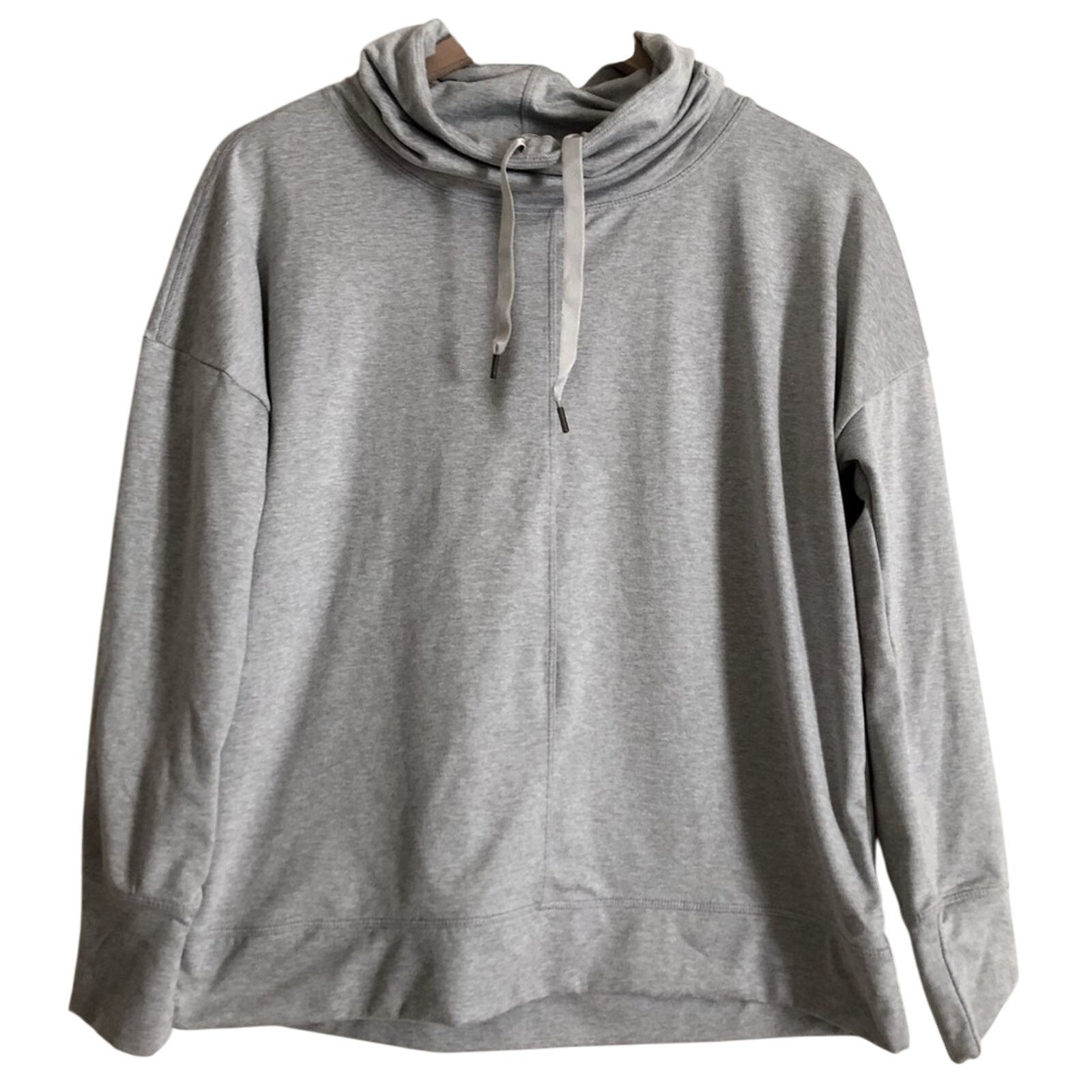 Other Apana Athletic Activewear Gray Drawstring Cowl Neck Sweater Size M / US 6-8 / IT 42-44 - 1 Thumbnail