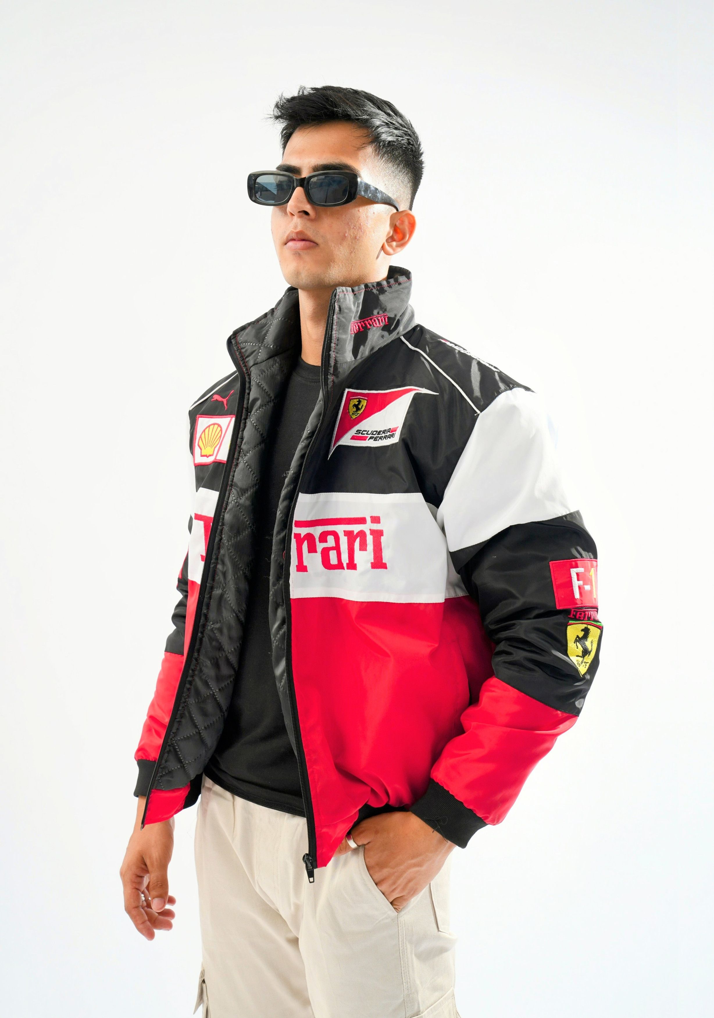 Ferrari 🔥 FERRARI ADULT F1 RACING JACKET VINTAGE EBROIDERED COTTON Size US XL / EU 56 / 4 - 7 Thumbnail