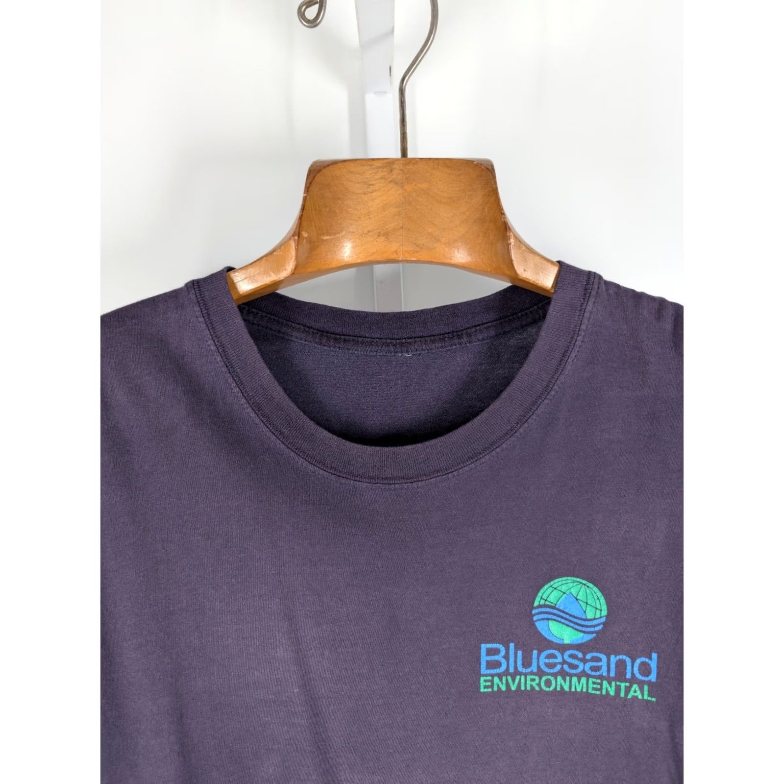 Thrasher VINTAGE 90s Construction T-Shirt Men Blue 42" Short Sleeve Thrashed Faded Backhoe Excavator USA 29" Length 21" Pit to Pit Size US XL / EU 56 / 4 - 4 Thumbnail
