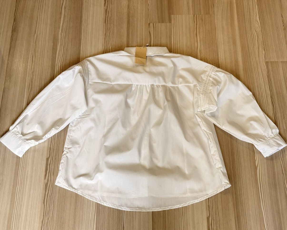 DOEN DÔEN Jane Blouse / Pin-Tuck Oversized Shirt - NWT - White Size M / US 6-8 / IT 42-44 - 2 Thumbnail