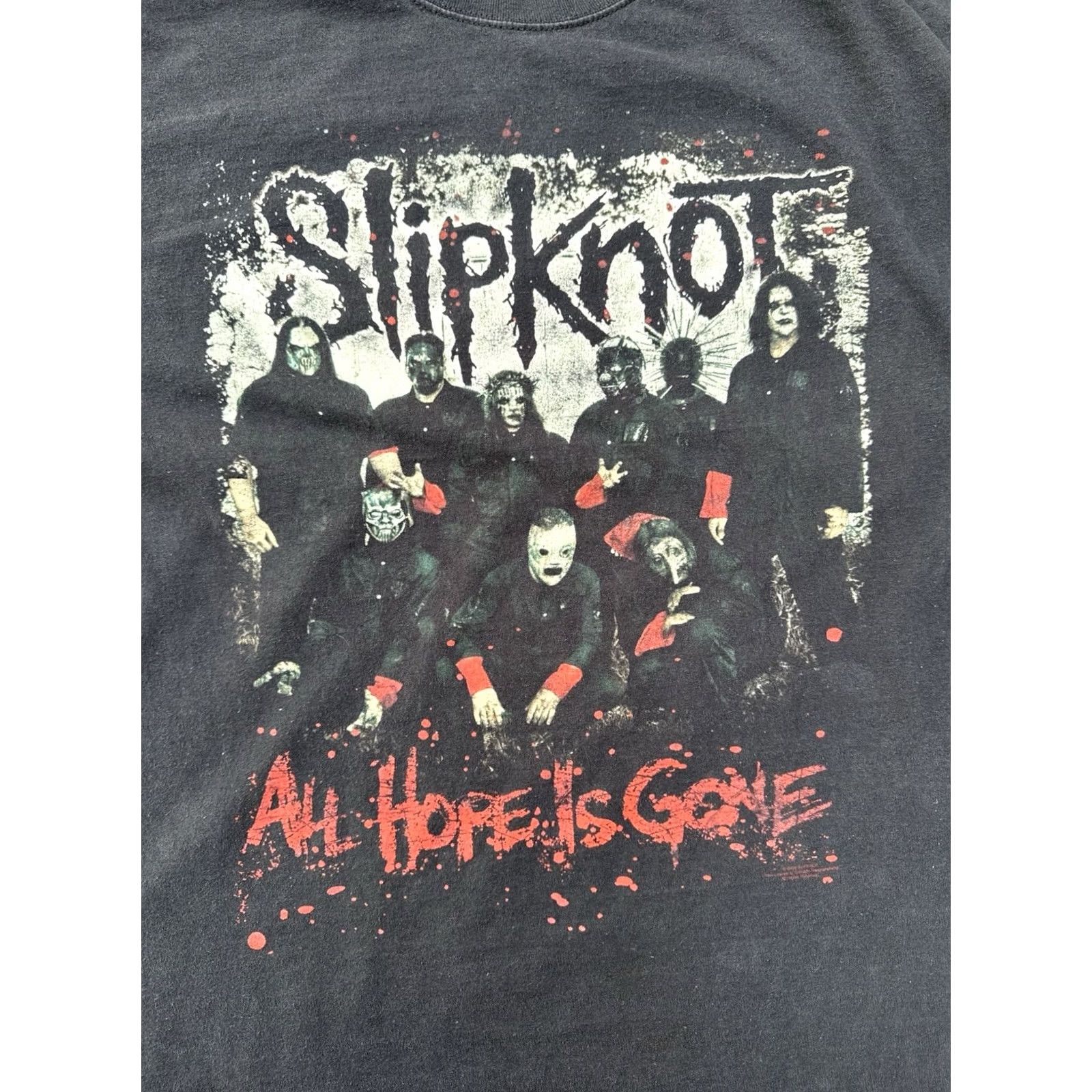Jerzees VINTAGE Slipknot All Hope Is Gone Band Shirt 2XL Black Metal 2007 Size US XXL / EU 58 / 5 - 4 Thumbnail