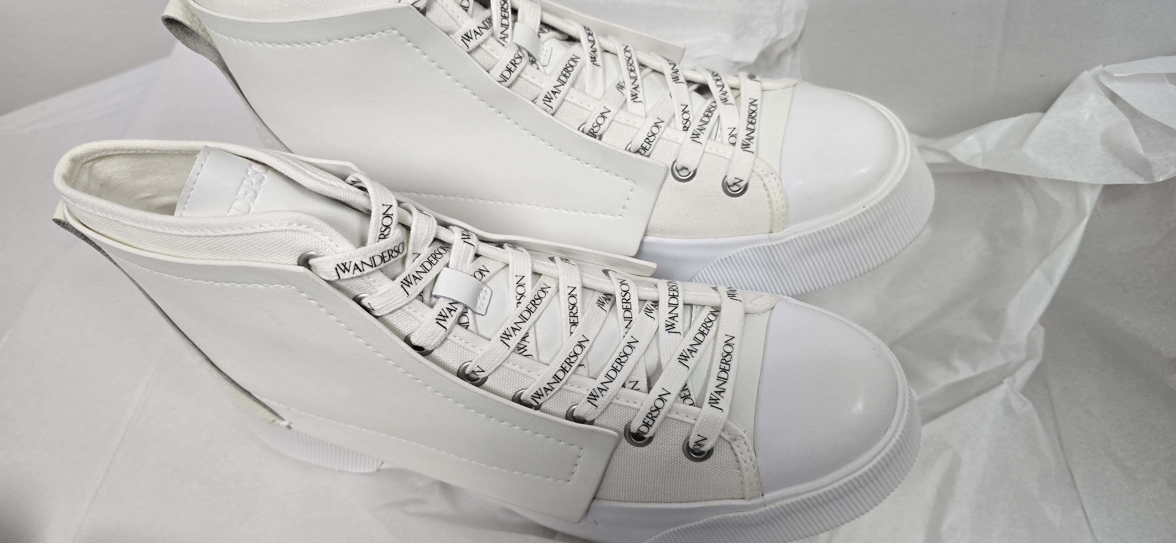 JW Anderson High Top Platform Sneakers White RRP $450 Size US 11 / EU 44 - 8 Thumbnail