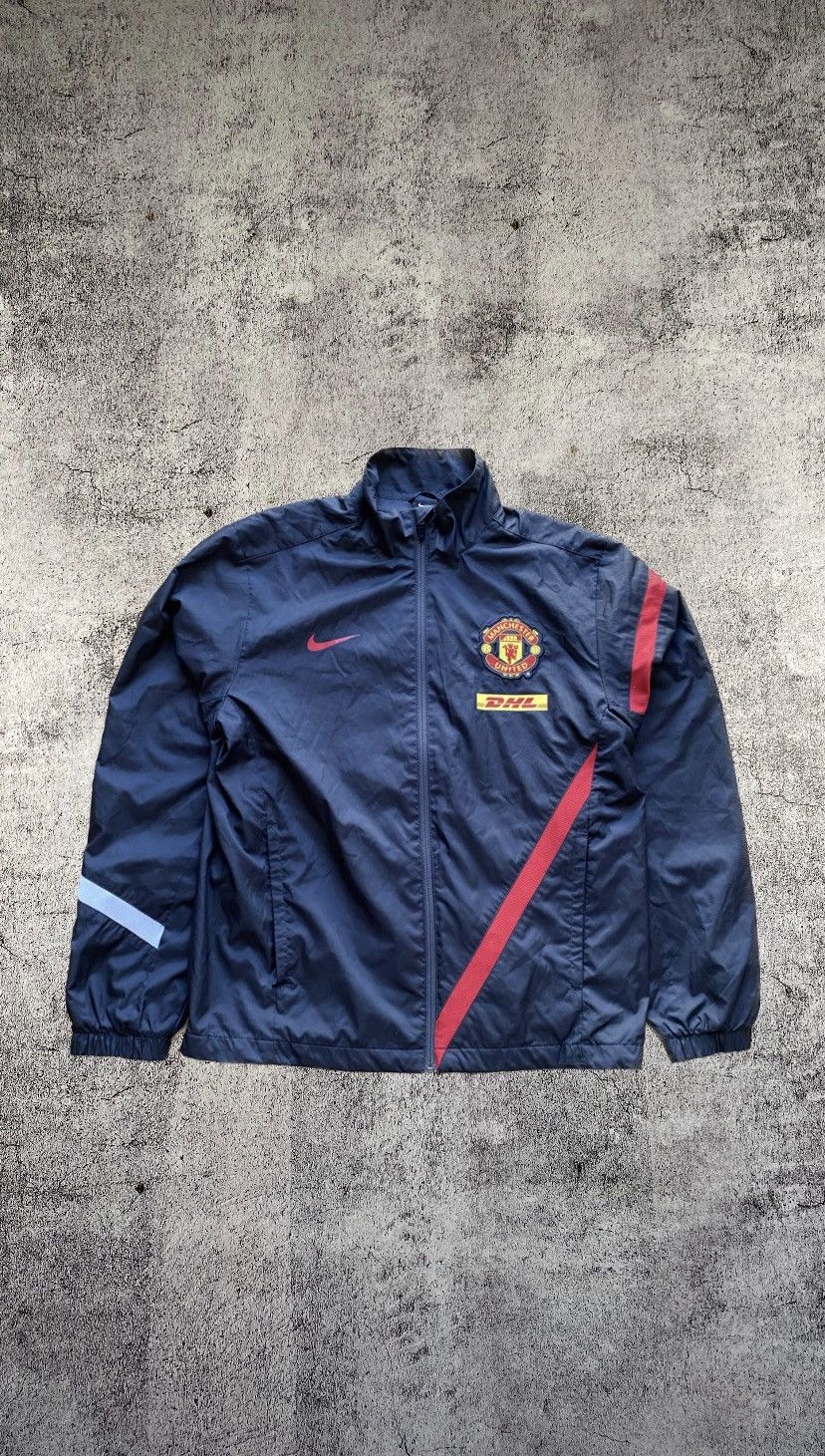 Nike × Vintage Vintage Y2k Nike Manchester United DHL Track Jacket Size US M / EU 48-50 / 2 - 1 Thumbnail