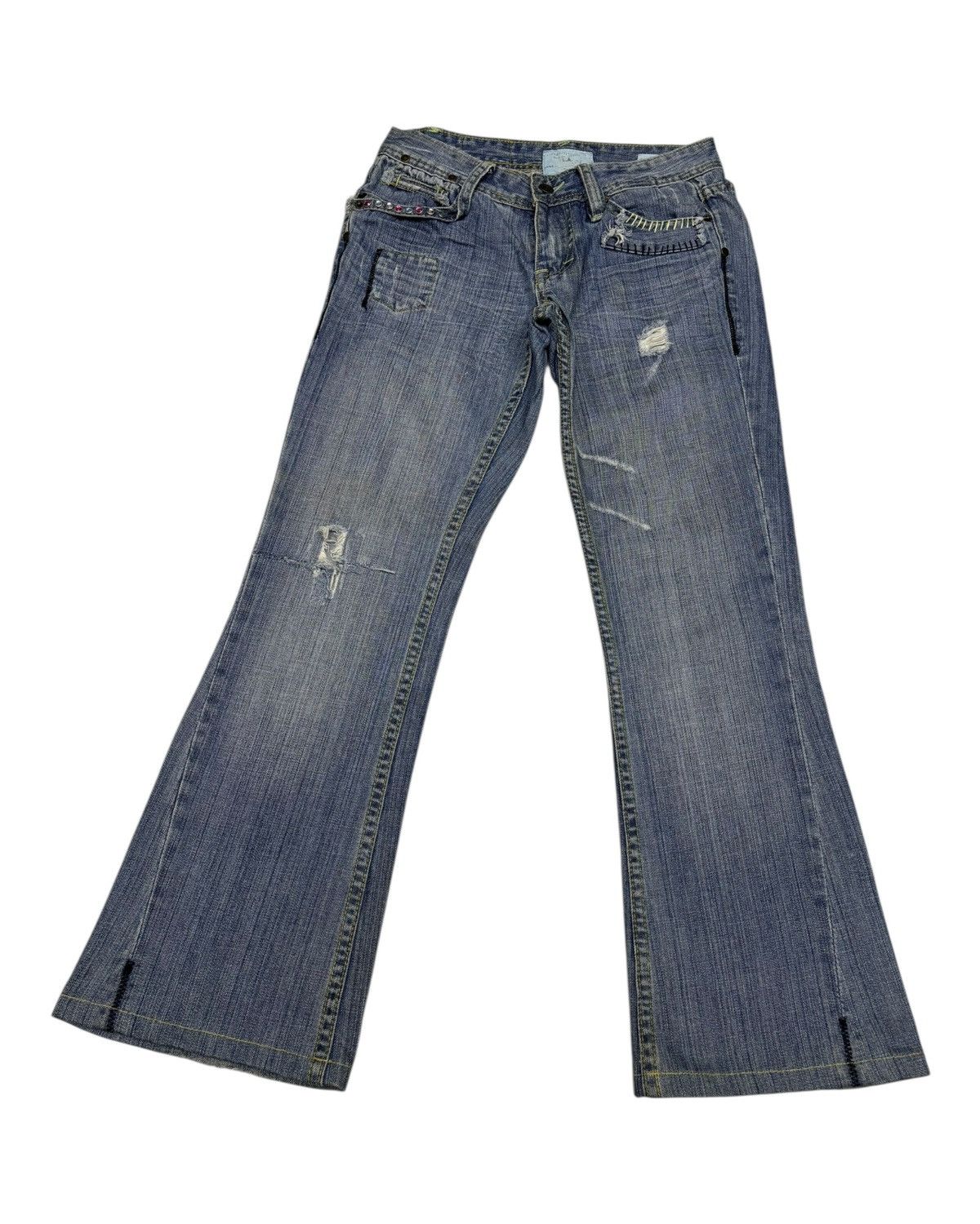 Jimmy Taverniti 🔥TAVERNITI SO JEANS FLARED BOOTCUT JEANS Size 27" / US 4 / IT 40 - 1 Thumbnail