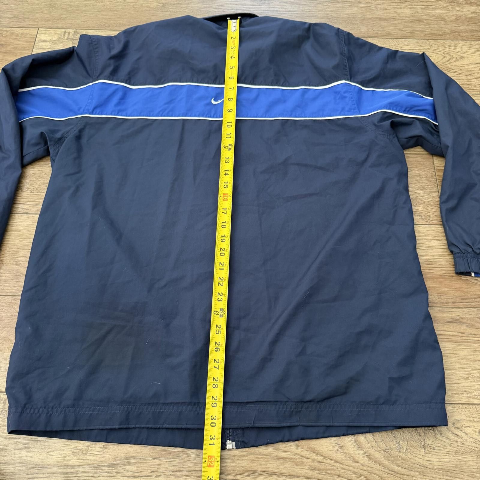 Nike Vintage Y2K Nike Striped Blue Windbreaker Size US XL / EU 56 / 4 - 8 Thumbnail