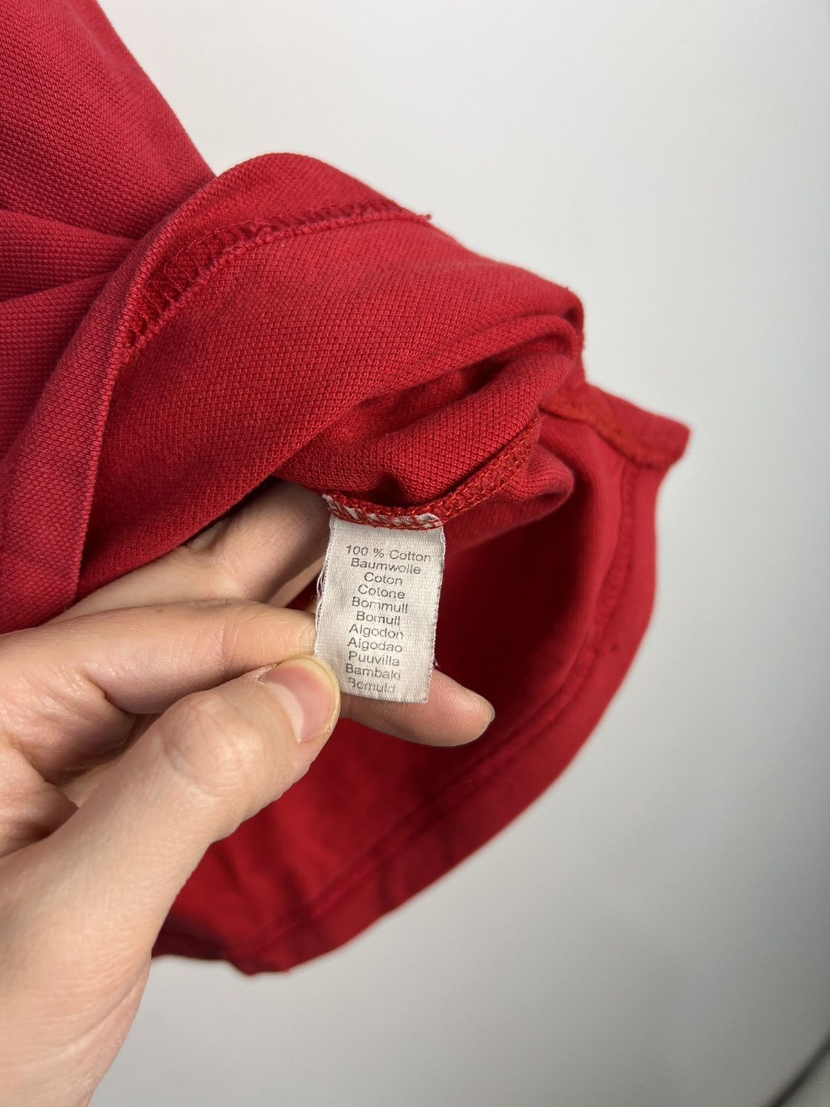 Burberry × Vintage Polo Shirt Burberry Vintage 90’s Red Size US L / EU 52-54 / 3 - 3 Thumbnail