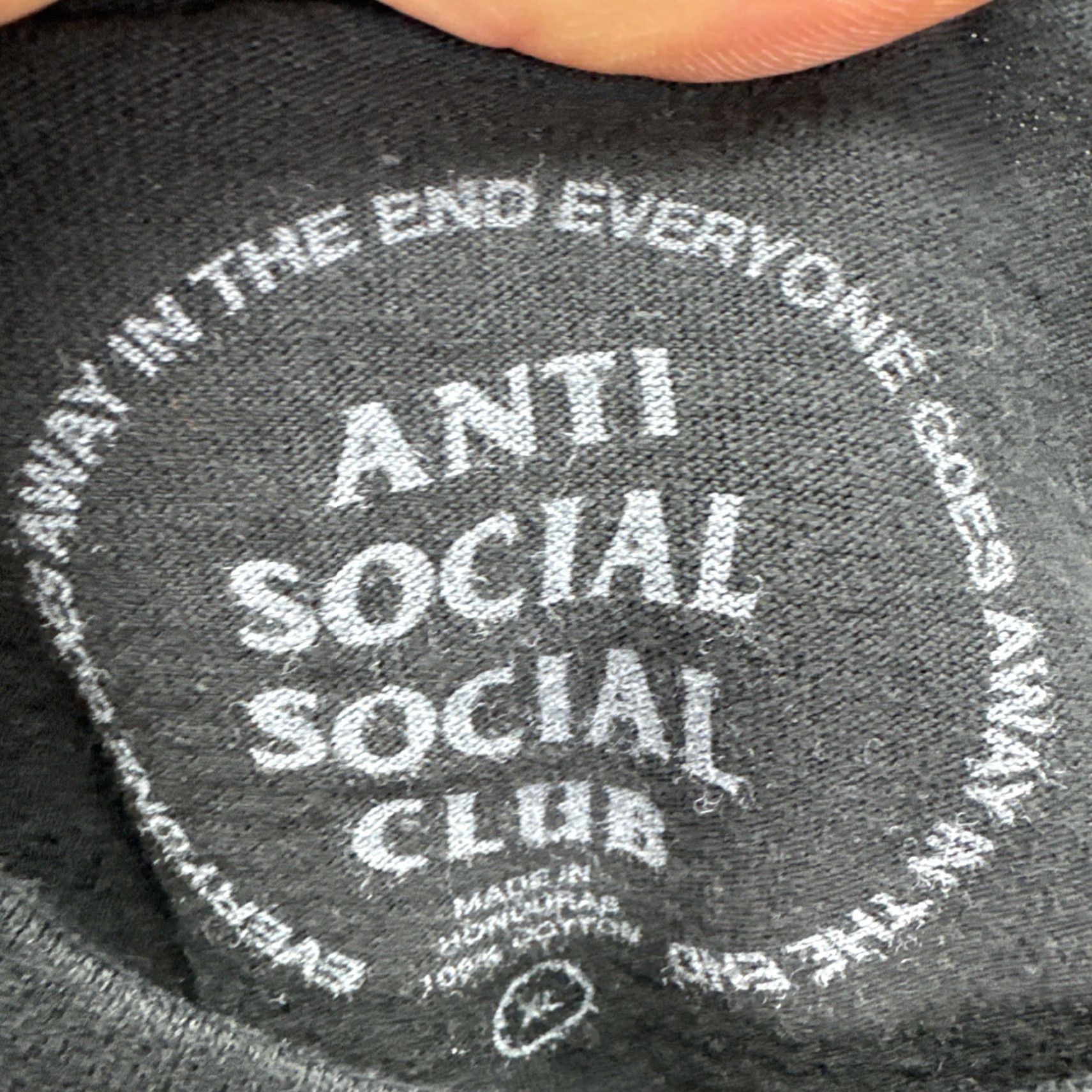 Anti Social Social Club Jon Bones Jones Shirt Men XL Black Anti Social Social Club UFC MMA Double Sided Size US XL / EU 56 / 4 - 3 Thumbnail