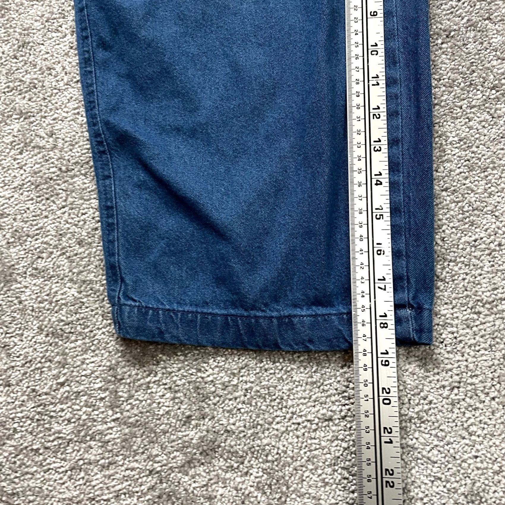 Vintage VINTAGE? No — Woman Within Jeans Pants Womens Plus 14W Dark Wash Cropped Classic Fit Size 26" / US 2 / IT 38 - 3 Thumbnail