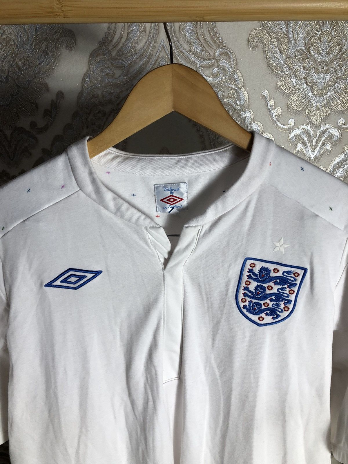 Other VERY RARE UMBRO ENGLAND RETRO SOCCER JERSEY MANCHESTER 90s Size US XL / EU 56 / 4 - 2 Thumbnail