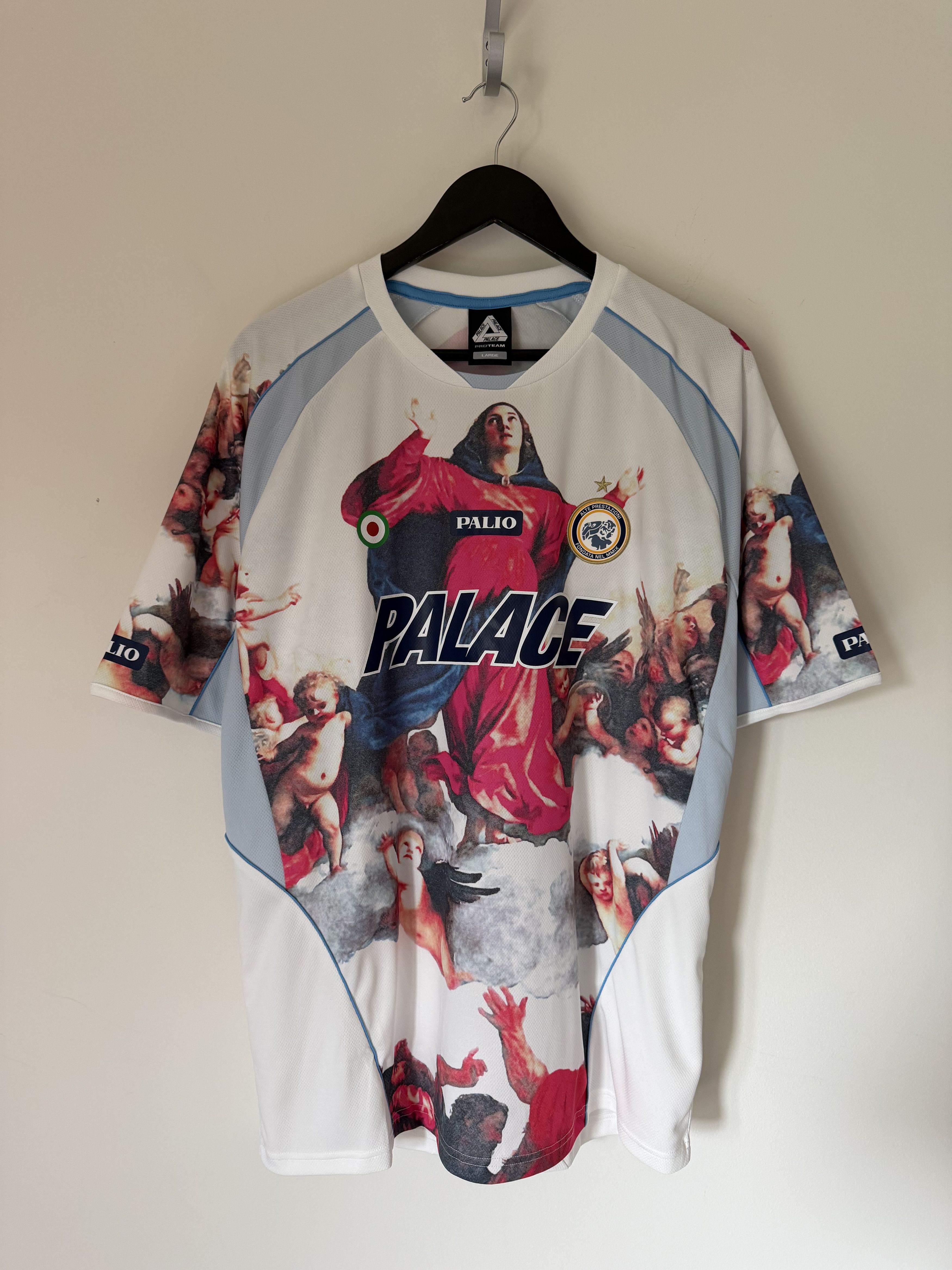 Palace Palace Skateboards Persailles Football Top White | Grailed