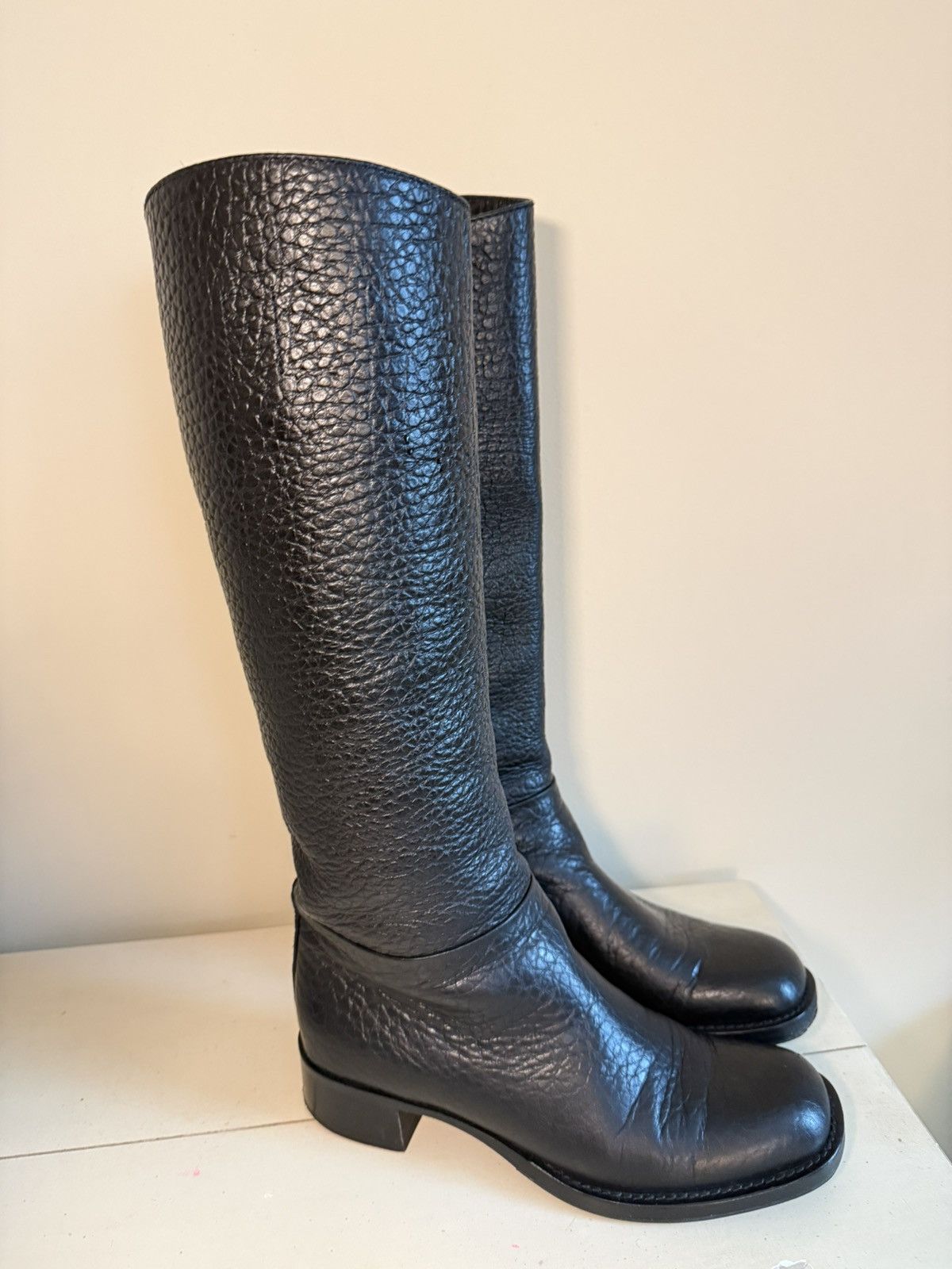 Black Prada riding boots