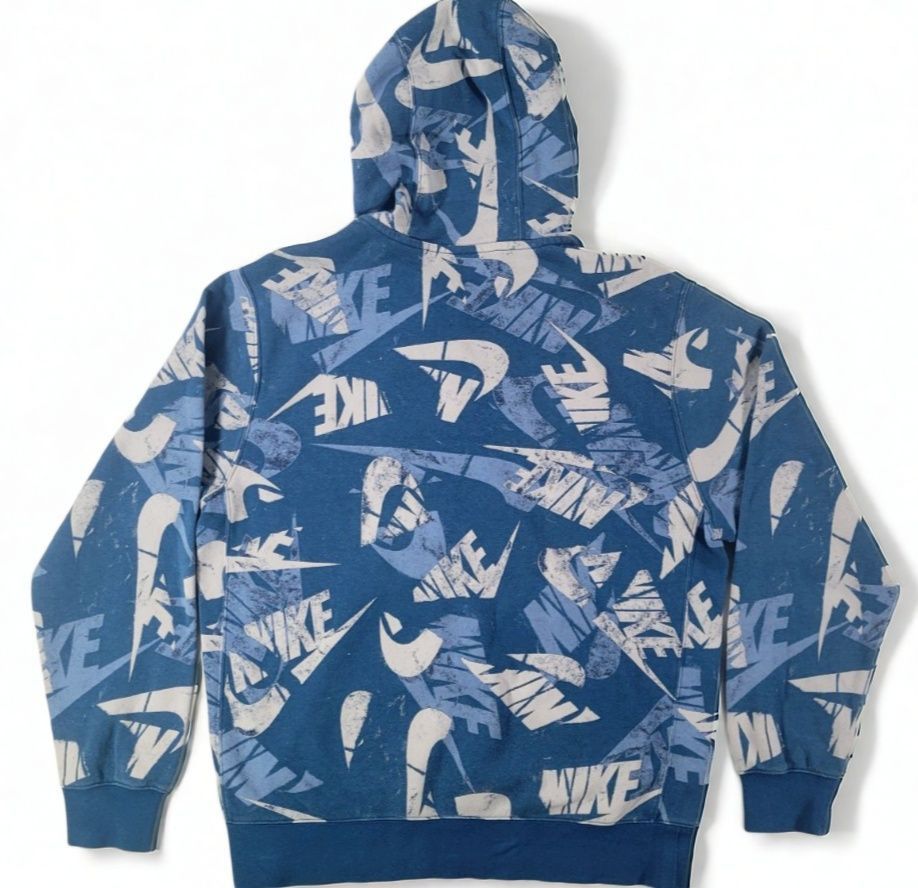Nike Nike Sportswear Allover Logo Print Hoodie Pullover Mens M Size US M / EU 48-50 / 2 - 2 Thumbnail
