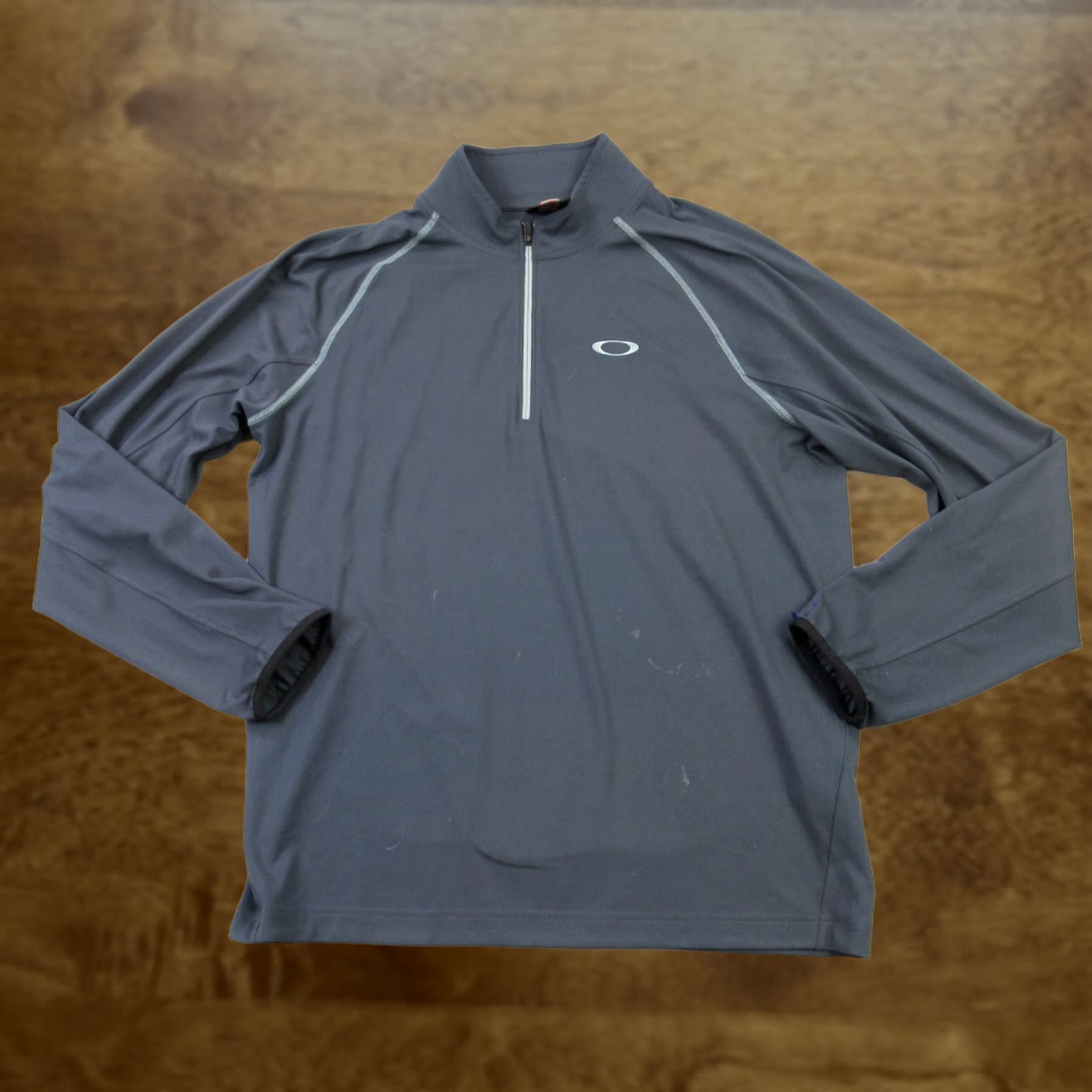 Oakley Oakley Pullover Mens S Long Sleeve 1/4 Zip Casual Lightweight Gray Stretch Size US S / EU 44-46 / 1 - 1 Thumbnail