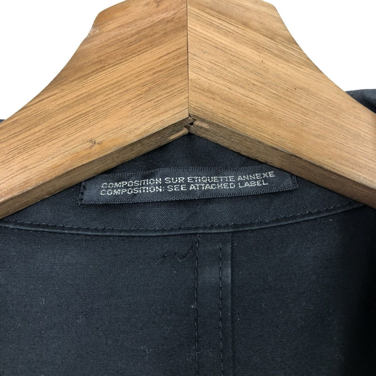 Yohji Yamamoto 🔥CROPPED COATS JACKET YOHJI YAMAMOTO RICH BLACK Size XS / US 0-2 / IT 36-38 - 18 Thumbnail
