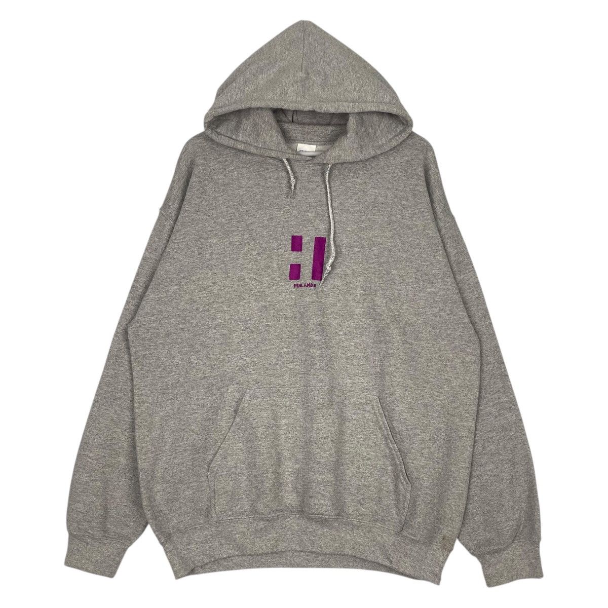 Gildan × Vintage Vintage Gildan Heavy Hoodie Printed Sweater Gray Size US M / EU 48-50 / 2 - 1 Thumbnail