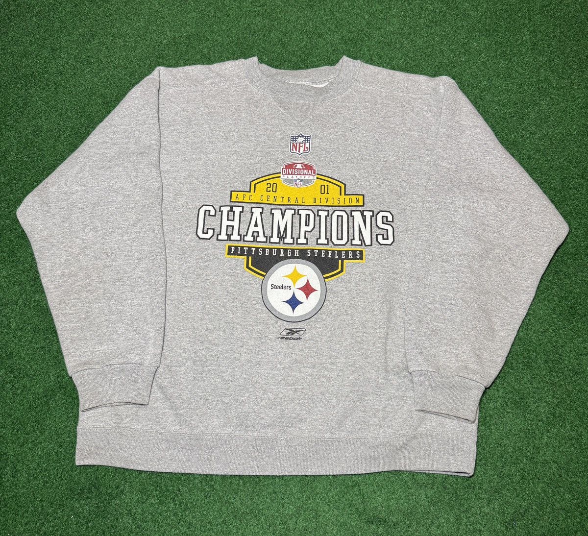 NFL × Reebok × Vintage Vintage Y2K Pittsburgh Steelers Reebok Champions Sweatshirt Size US L / EU 52-54 / 3 - 1 Thumbnail