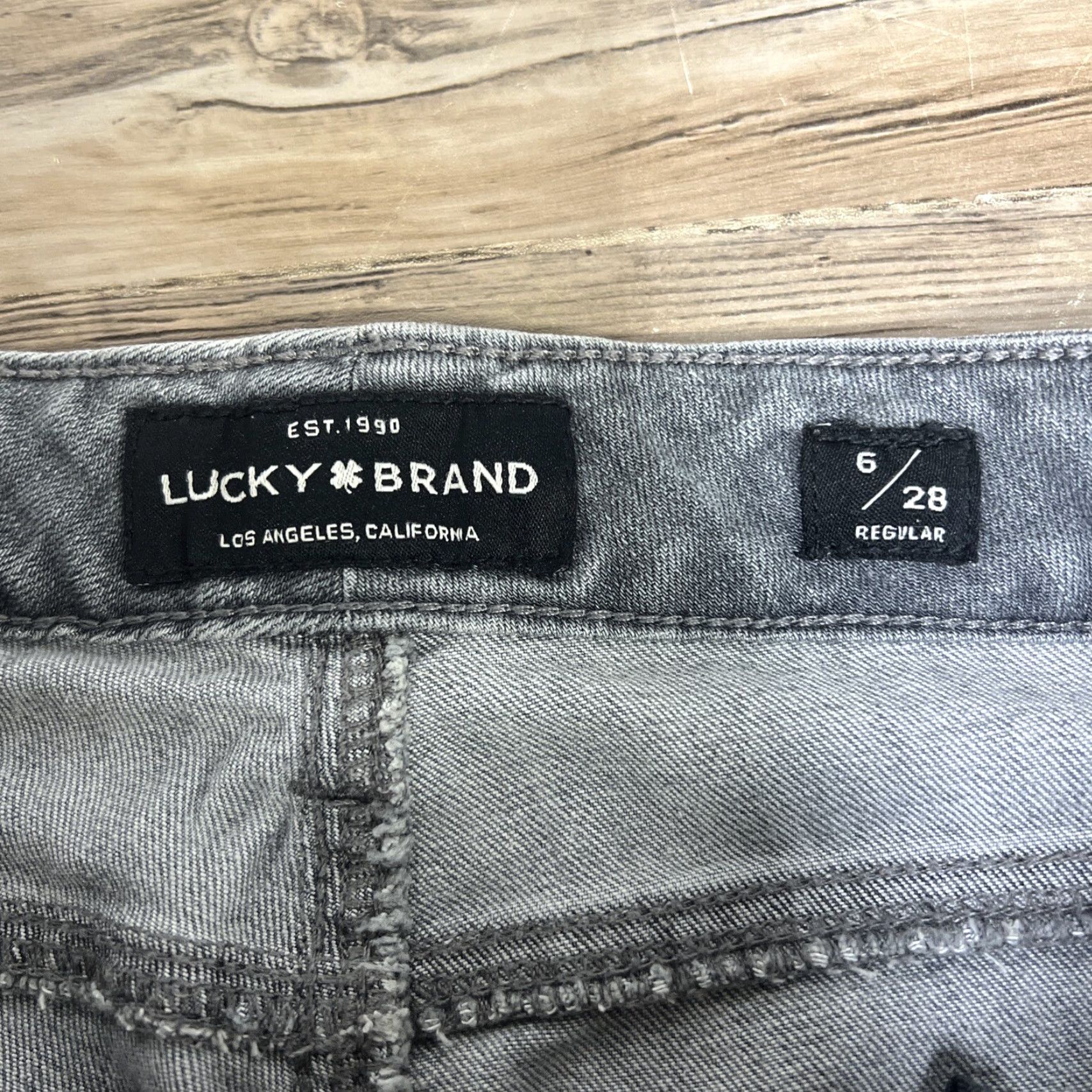 Lucky Brand Lucky Brand Gray Distressed Bootcut Jeans Womens Size 6/28 Size 28" / US 6 / IT 42 - 5 Thumbnail