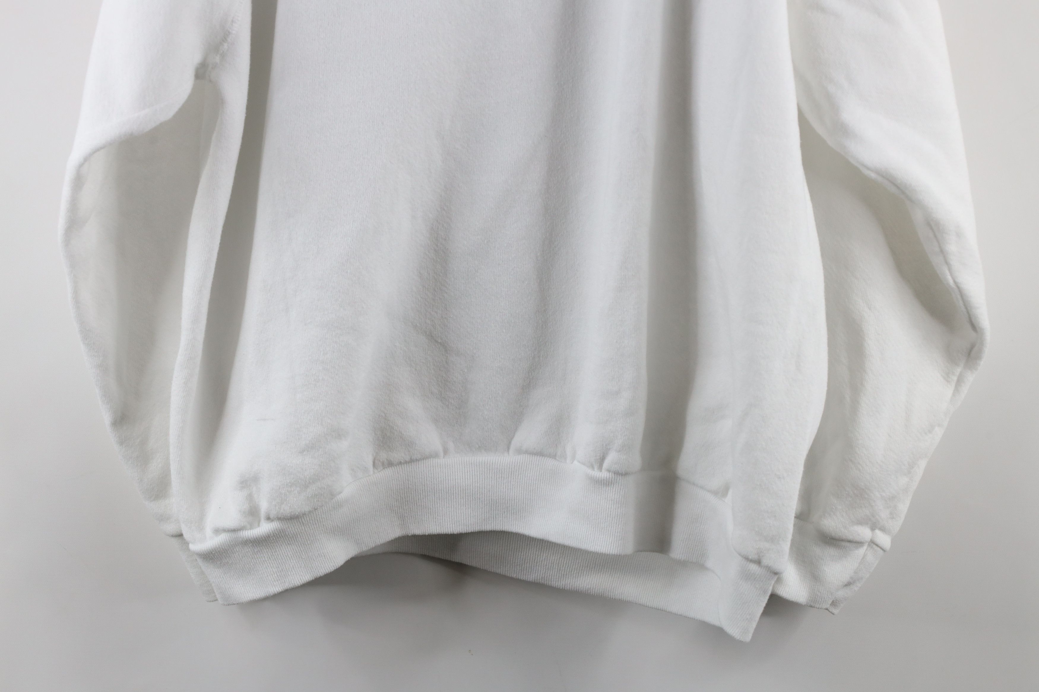 Vintage Vintage 90s Streetwear Crewneck Sweatshirt White USA Size US XL / EU 56 / 4 - 8 Thumbnail
