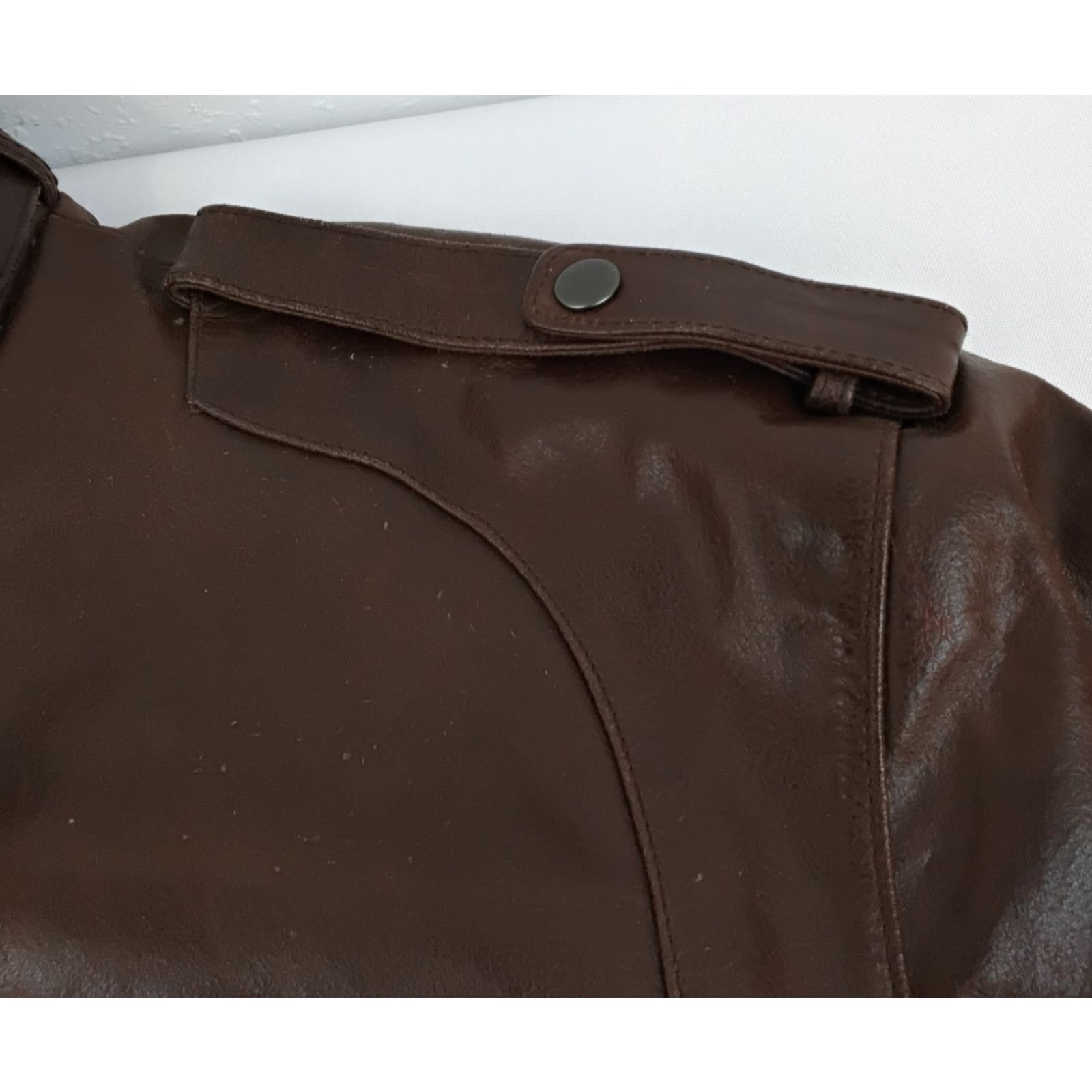 Members Only Members Only Leather Jacket Men's 2XL Brown Flight Size US XXL / EU 58 / 5 - 11 Thumbnail