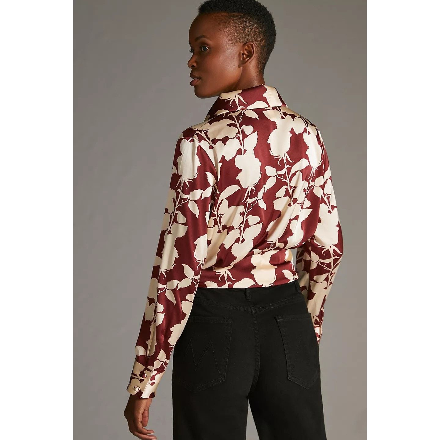Anthropologie New Anthropologie Nyla Wrap Long Sleeve Blouse $148 SMALL Size S / US 4 / IT 40 - 4 Thumbnail