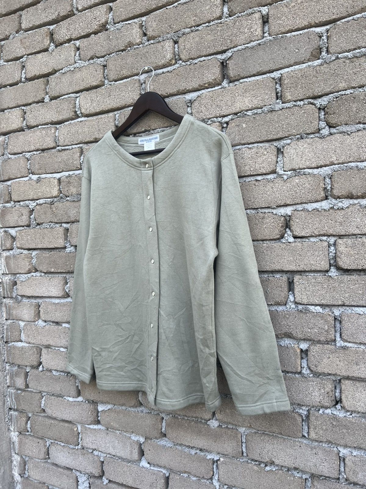 Japanese Brand Smith & Hawken Pearl Snap Button Sweatshirt Size L / US 10 / IT 46 - 4 Thumbnail