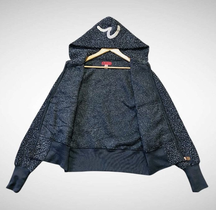 Evisu Vintage Evisu Sherpa Fleece Zip-Up Hoodie - Charcoal Marl Size US L / EU 52-54 / 3 - 6 Thumbnail